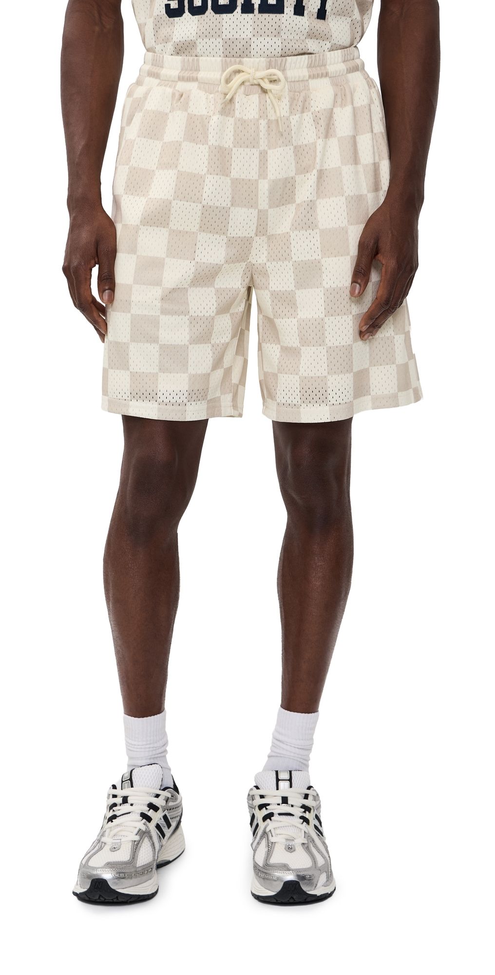 Les Deux Shawn Mesh Shorts Light Sand XL