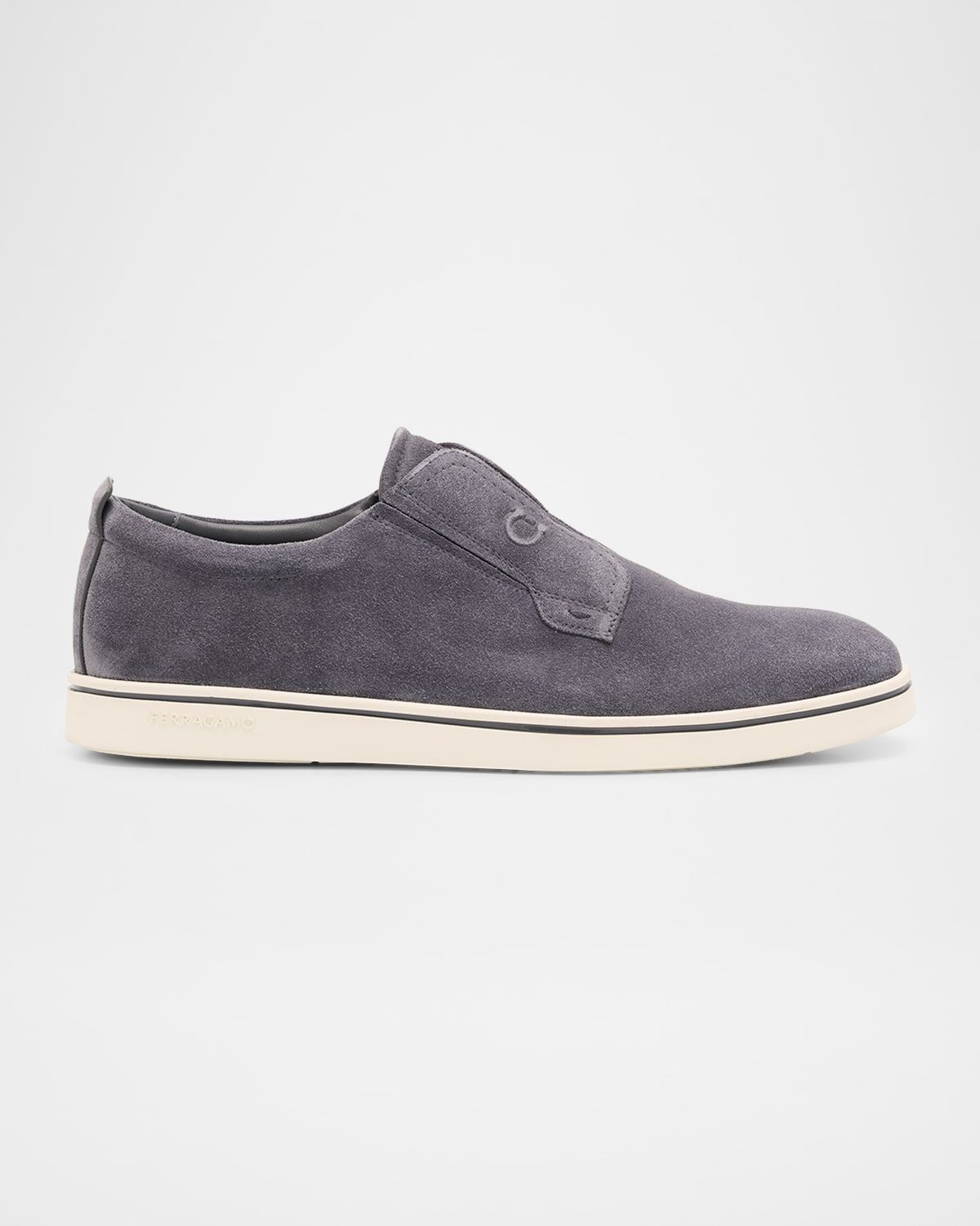 Men & apos;s Alfie Suede Gancini Stamp Slip-On Sneakers