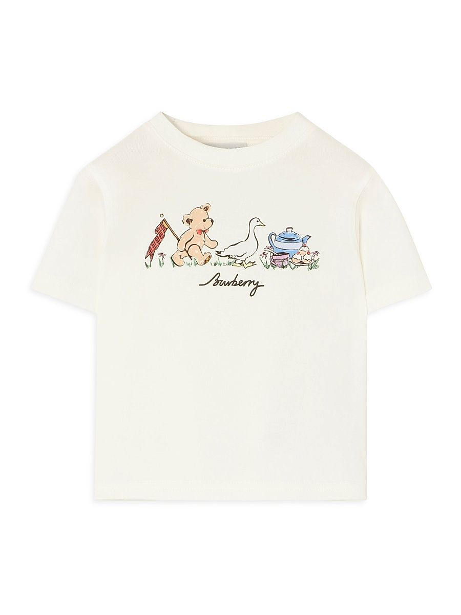 Baby's, Little Kid's & Kid's Tea Party Graphic T-Shirt - Chalk White - Size 10