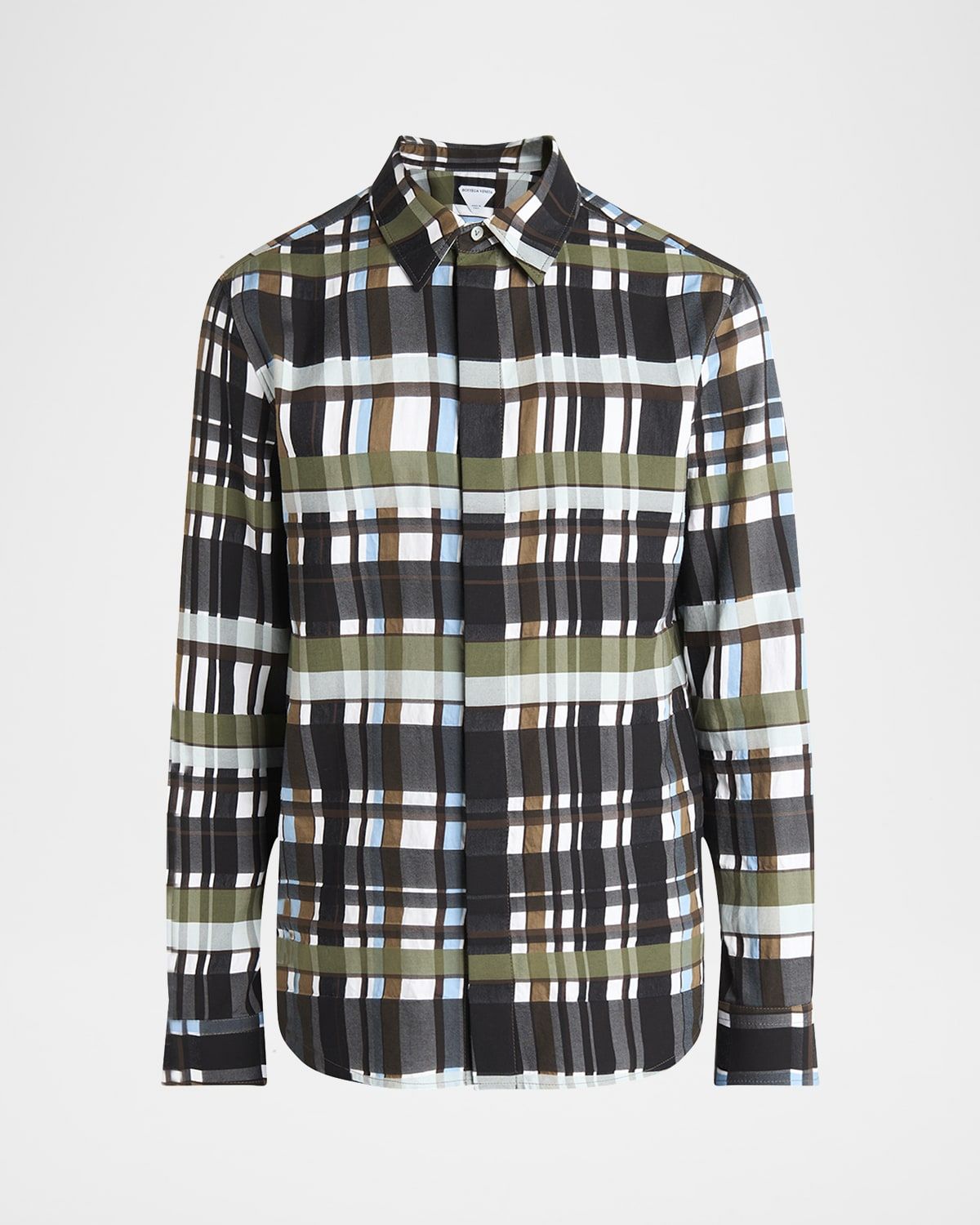 Men & apos;s Cotton Jumbo Plaid Casual Button-Down Shirt