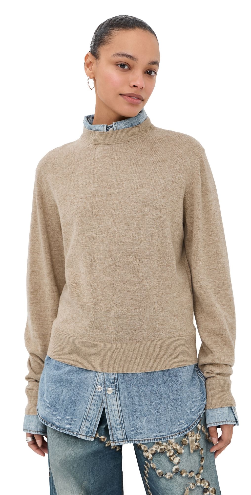 Acne Studios Crewneck Sweater Beige L
