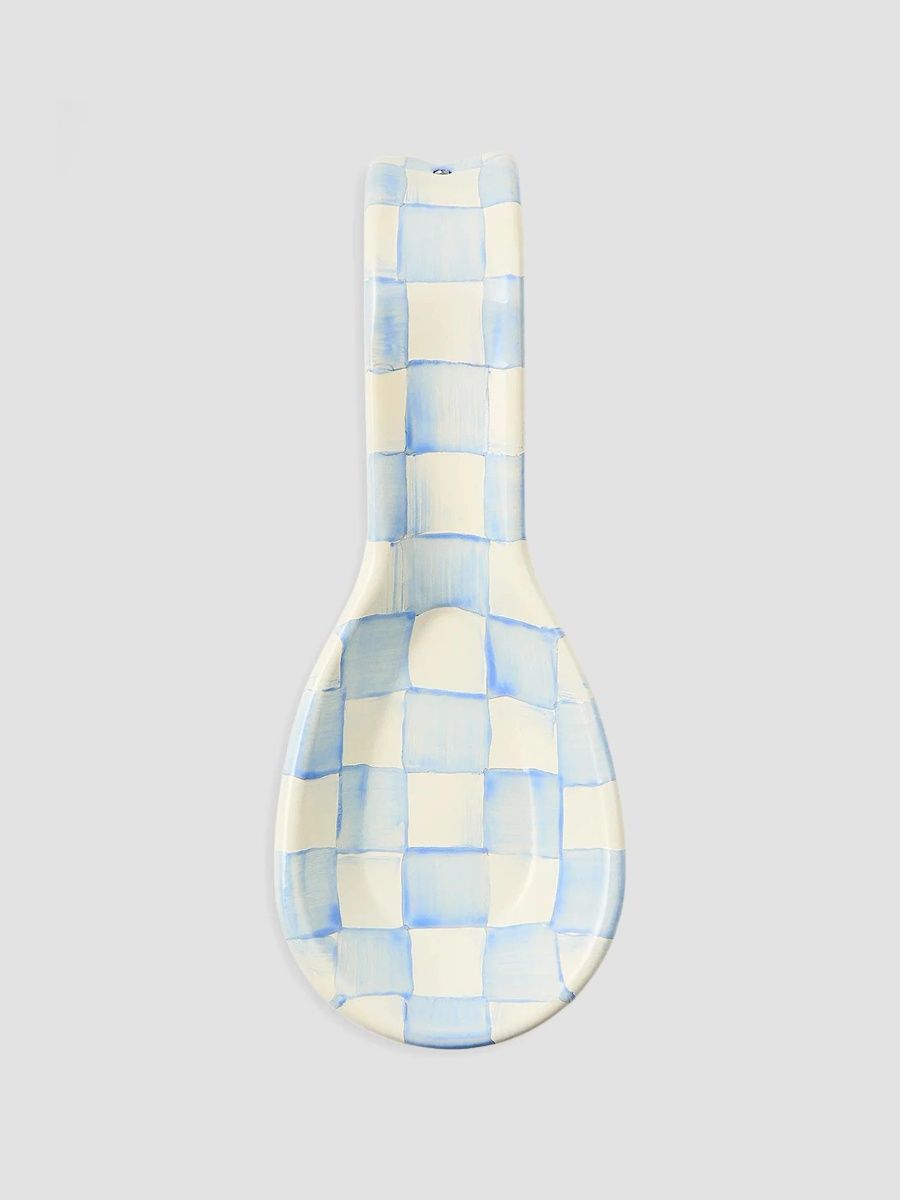 MacKenzie-Childs Sky Check Hand-Painted Enamel Soup Spoon