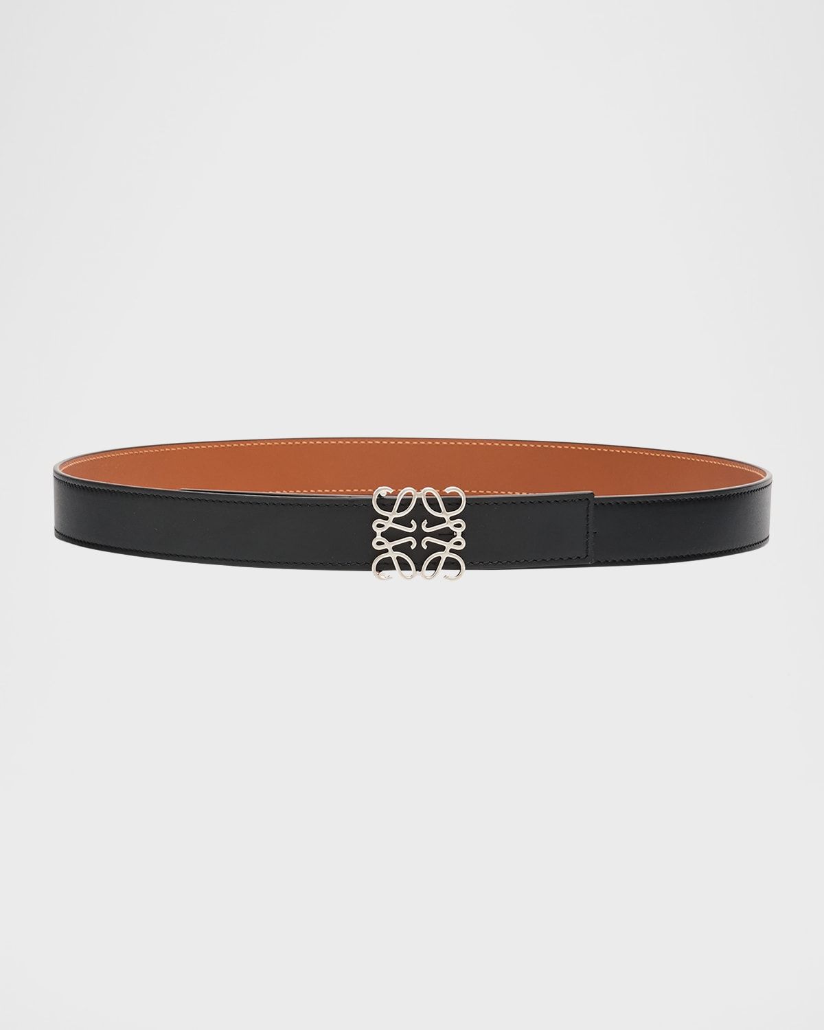 Anagram Reversible Leather Belt