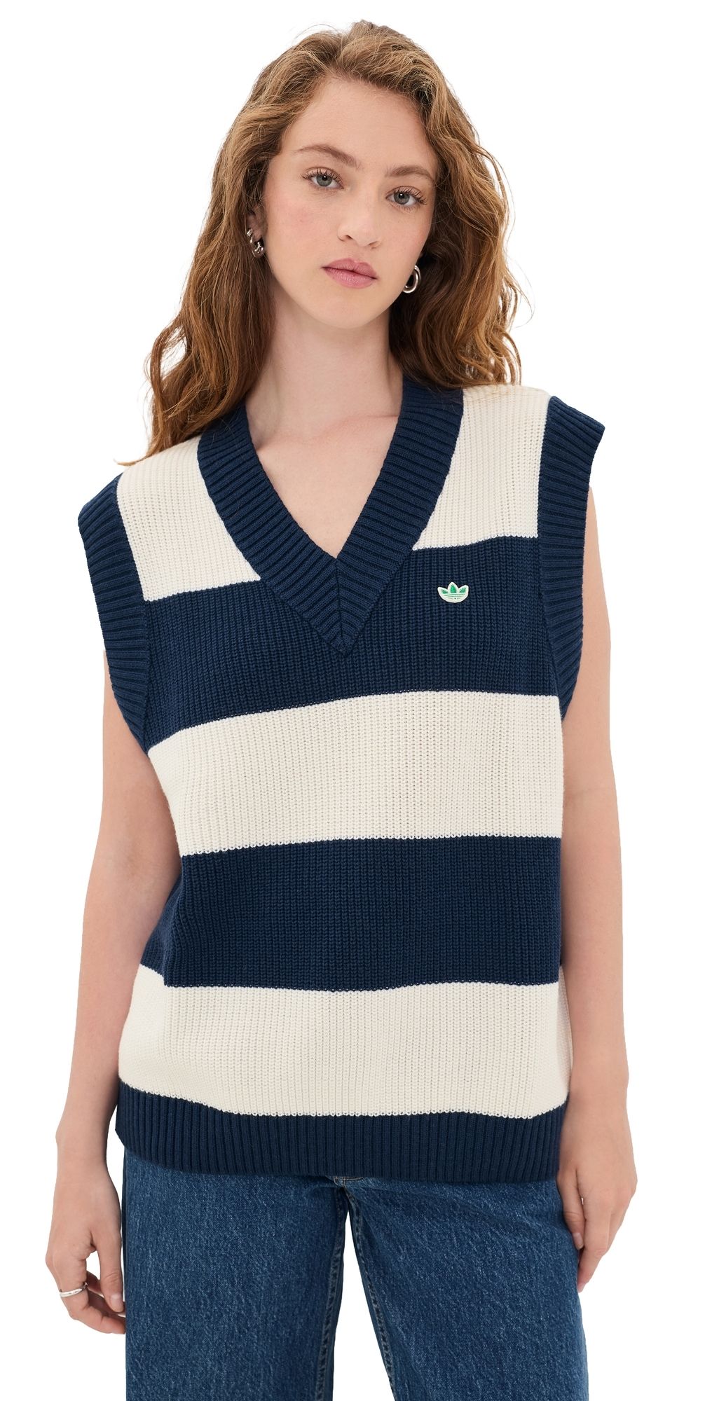 Adidas Golf Originals Oversized Vest night indigo/chalk white XS