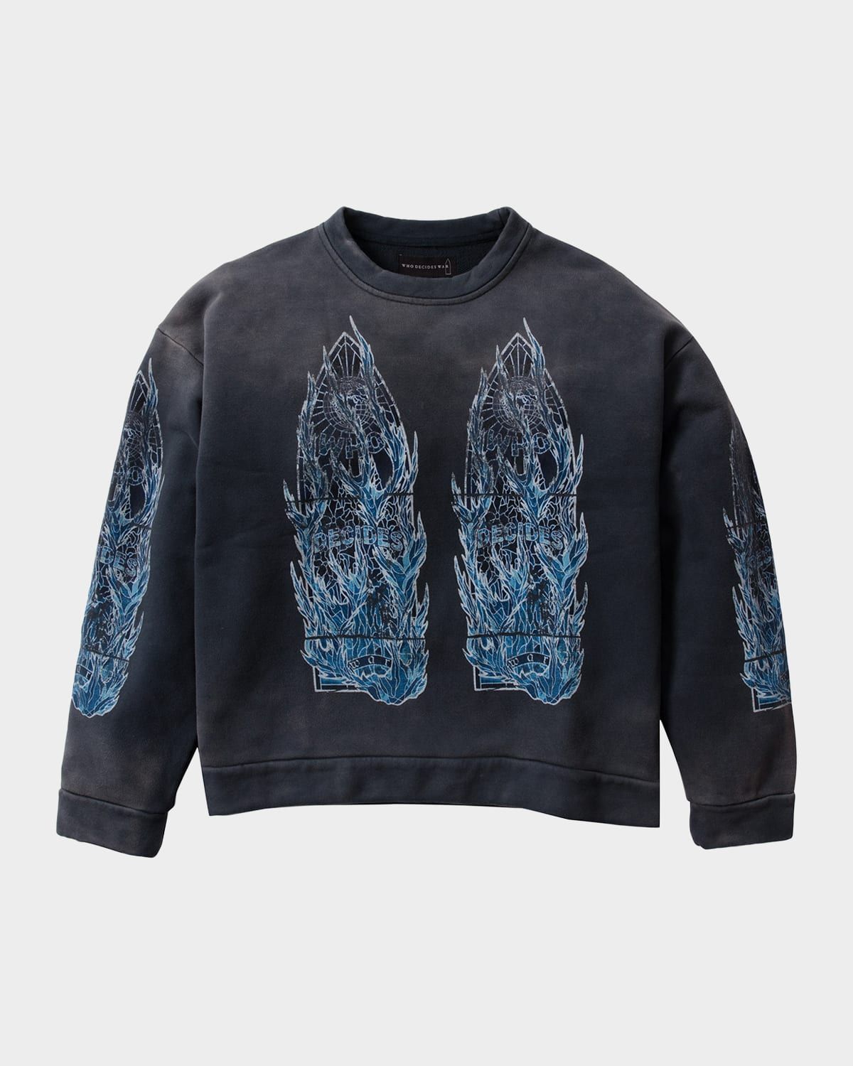 Men & apos;s Bad To The Bone Distressed Cotton Layered Long-Sleeve T-Shirt