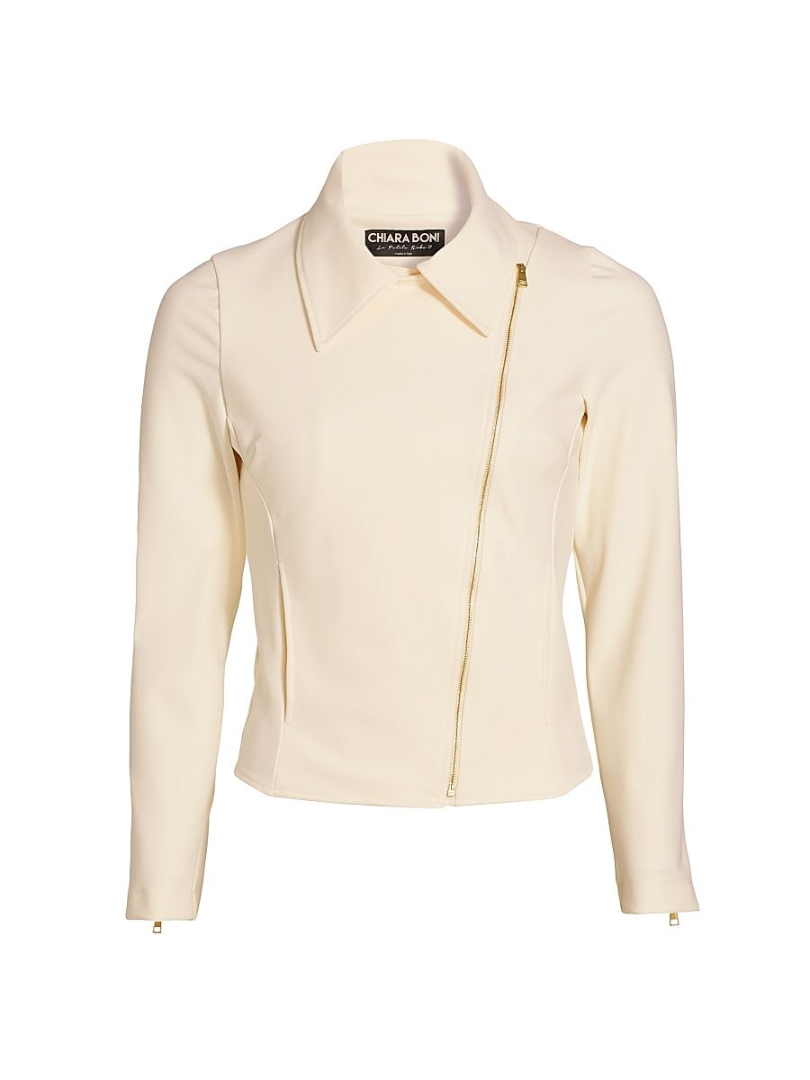 Women's Kiodo Boca Moto Jacket - Cream - Size 12