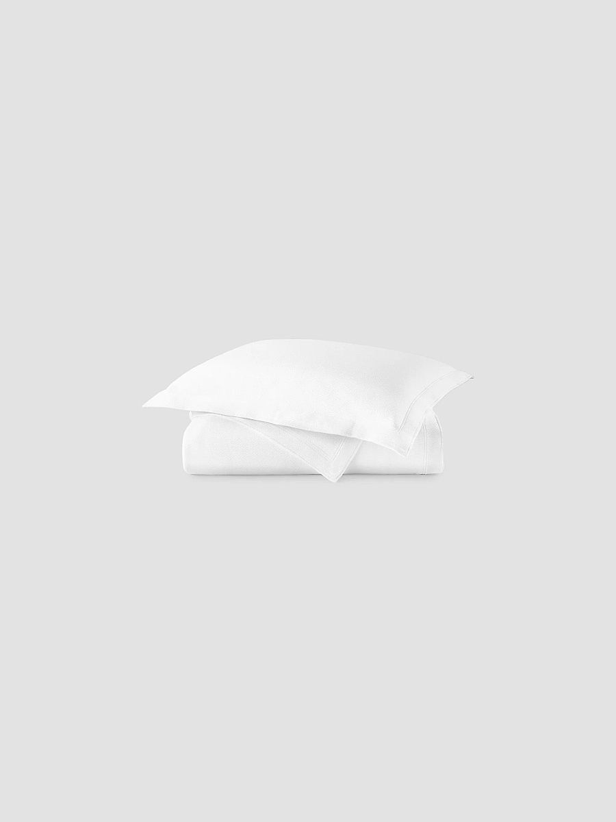 Peacock Alley Angie Stonewashed Matelassé Coverlet - White - Size Queen