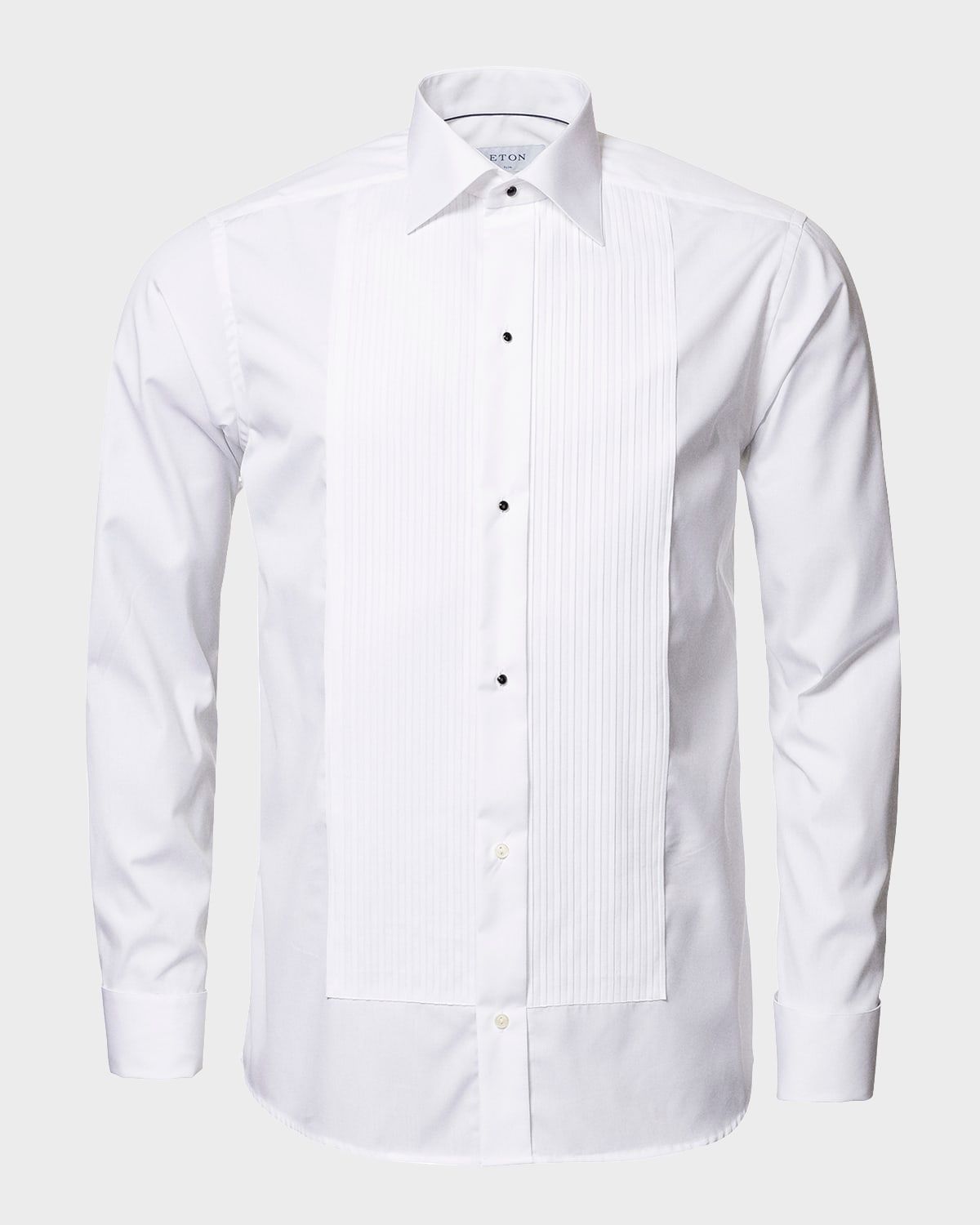 Contemporary-Fit Pleated Bib Formal Shirt