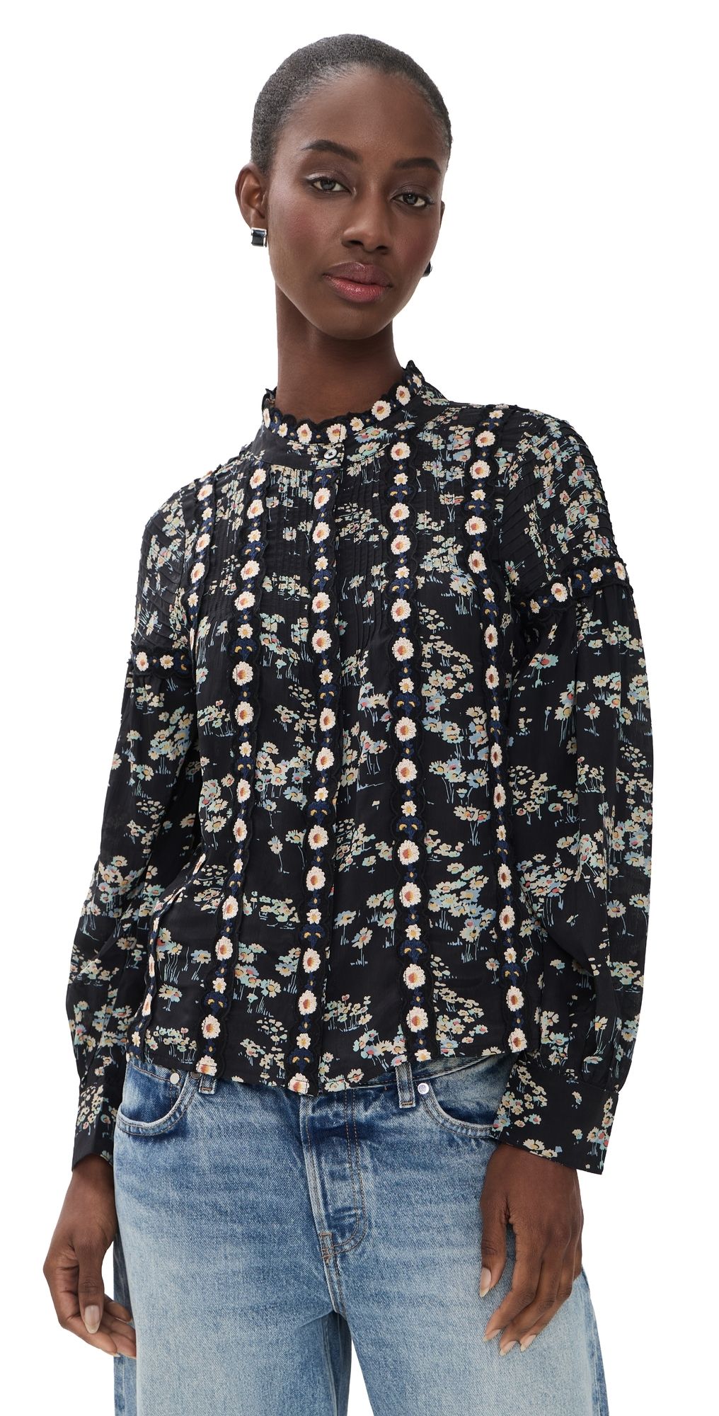 Sea Mona Top Black L