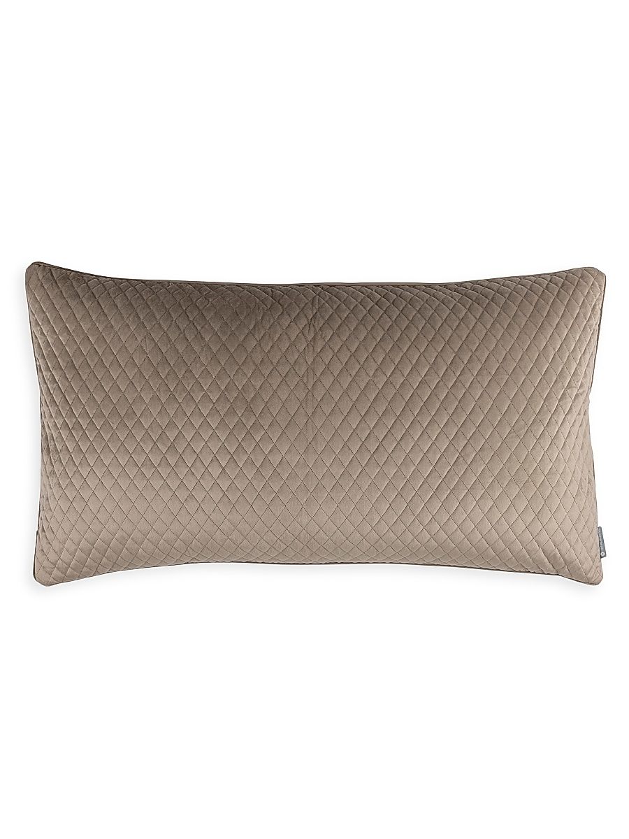 Valentina Quilted Velvet Pillowcase & Insert - Buff - Size King