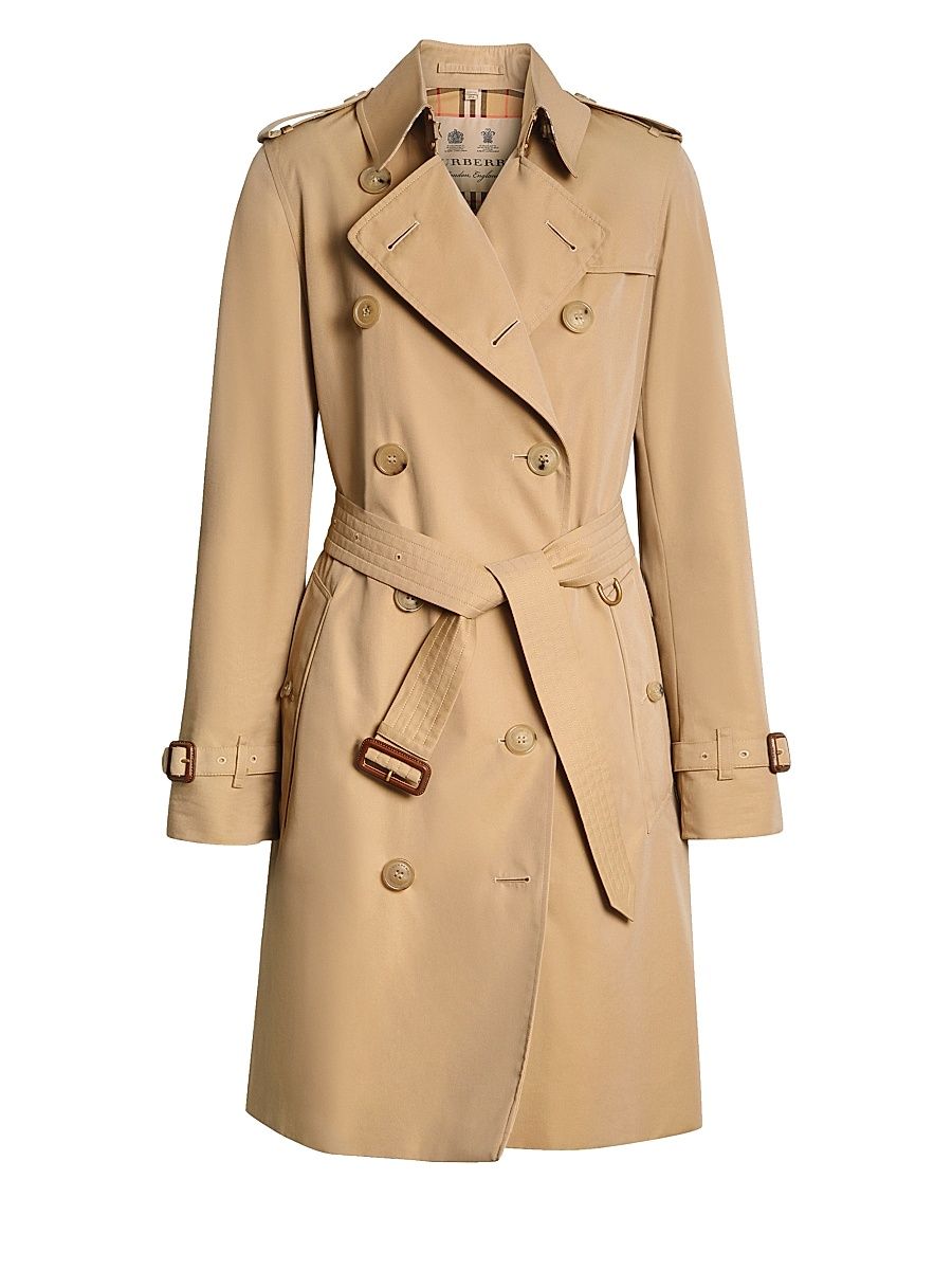 Women's Kensington Belted Double-Breasted Coat - Honey - Size 16
