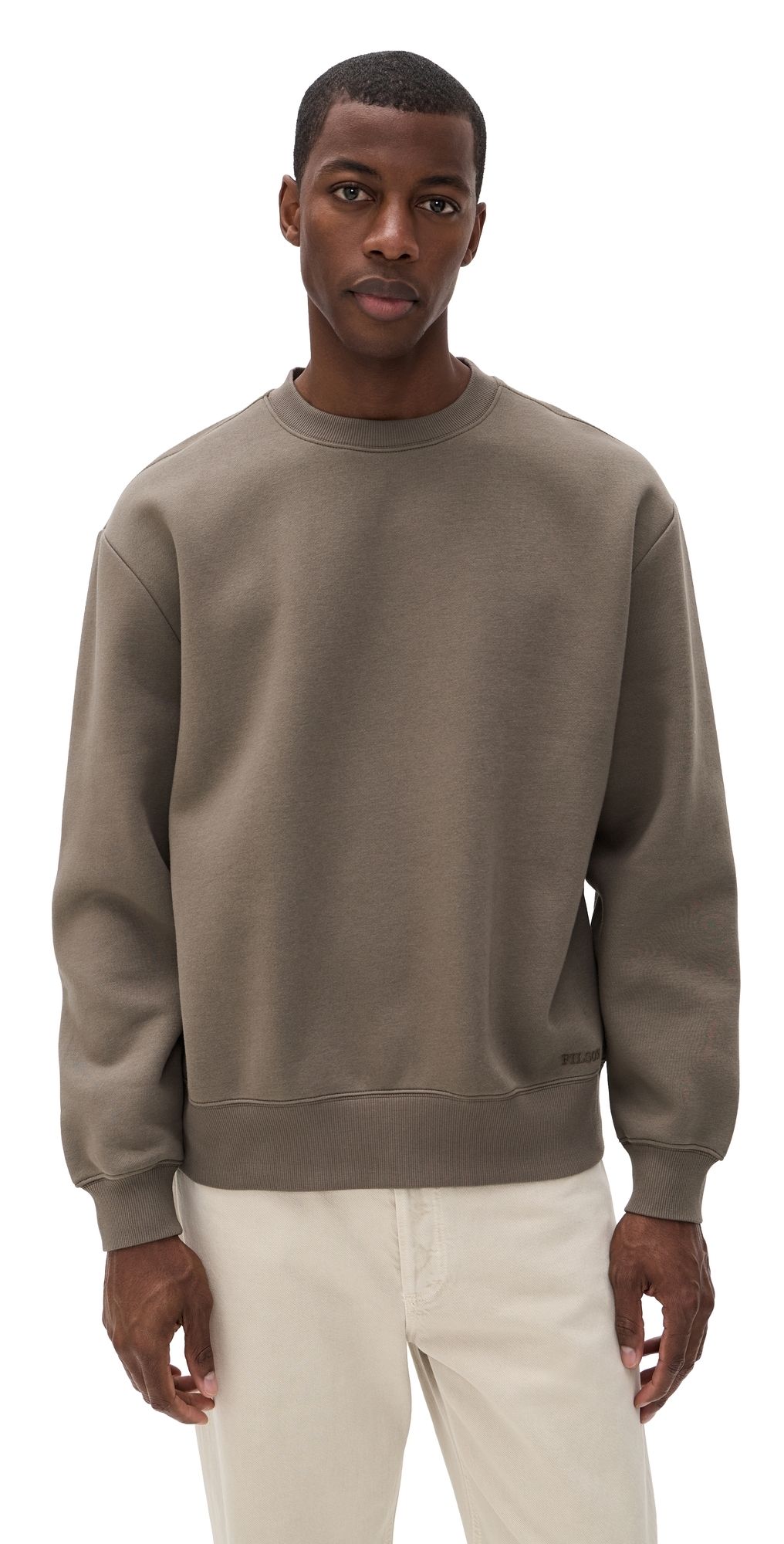 Filson Northwest Crew Neck Sweatshirt Hawk Brown L