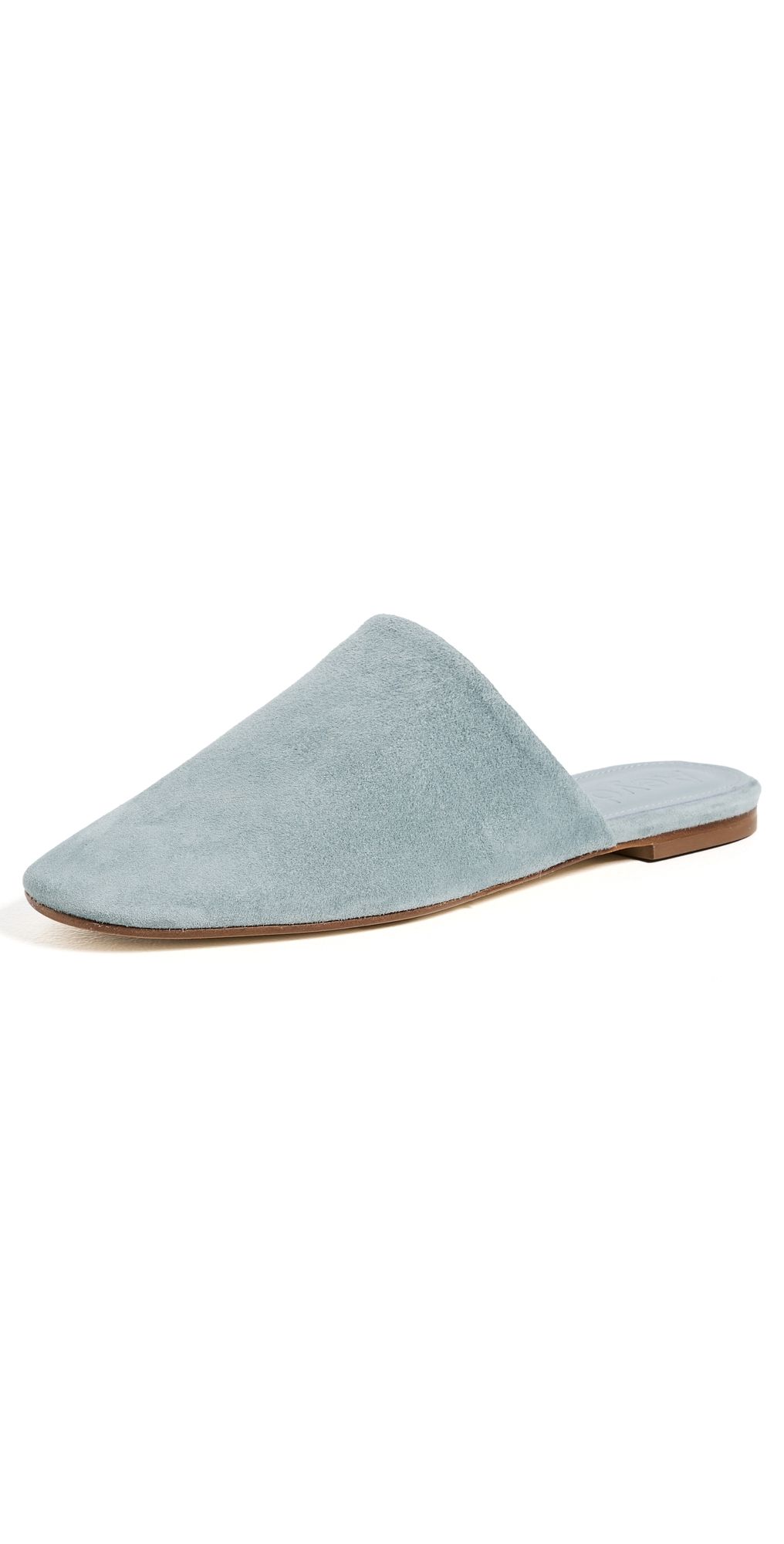 AEYDE Rega Kid Suede Leather Mules Glass 38
