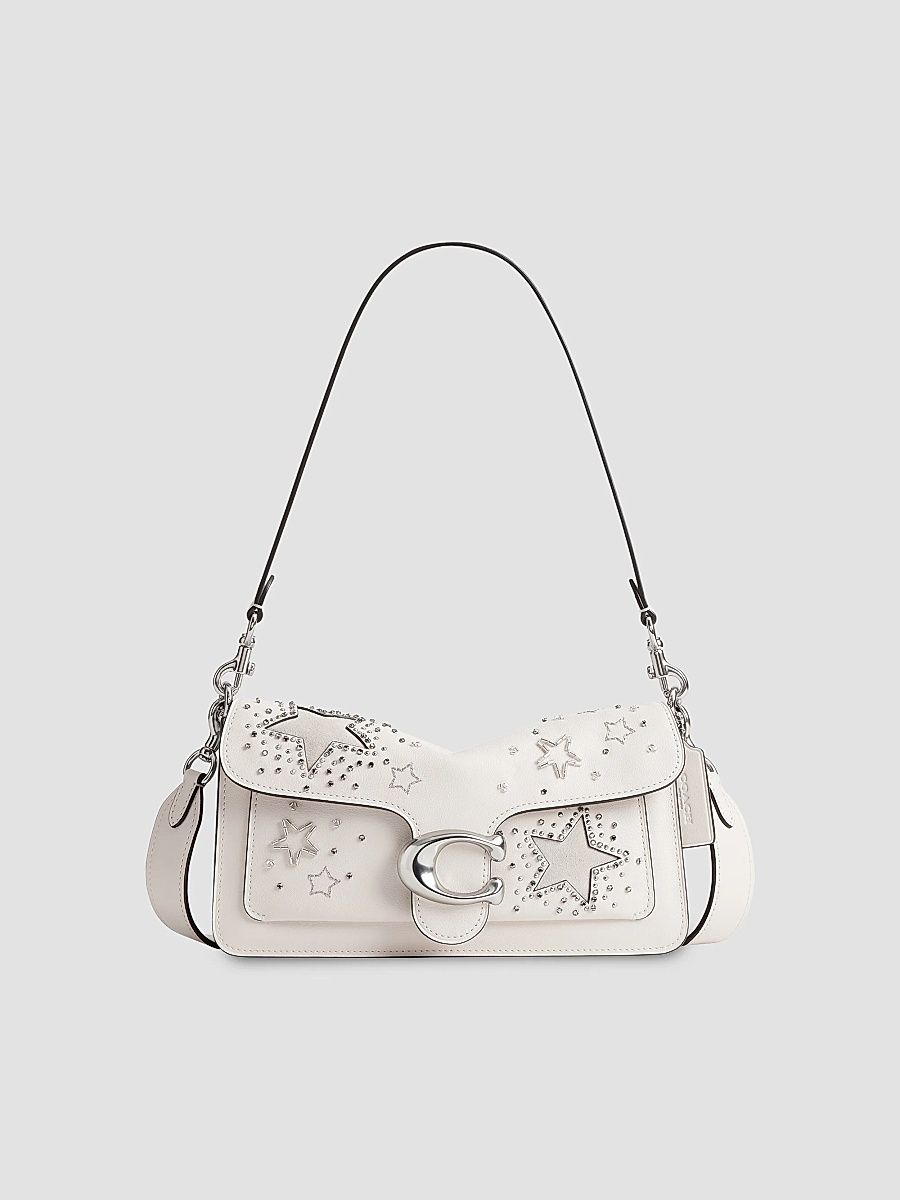 COACH Women's Tabby 26 Celestial Embroidered Leather Shoulder Bag - Chalk
