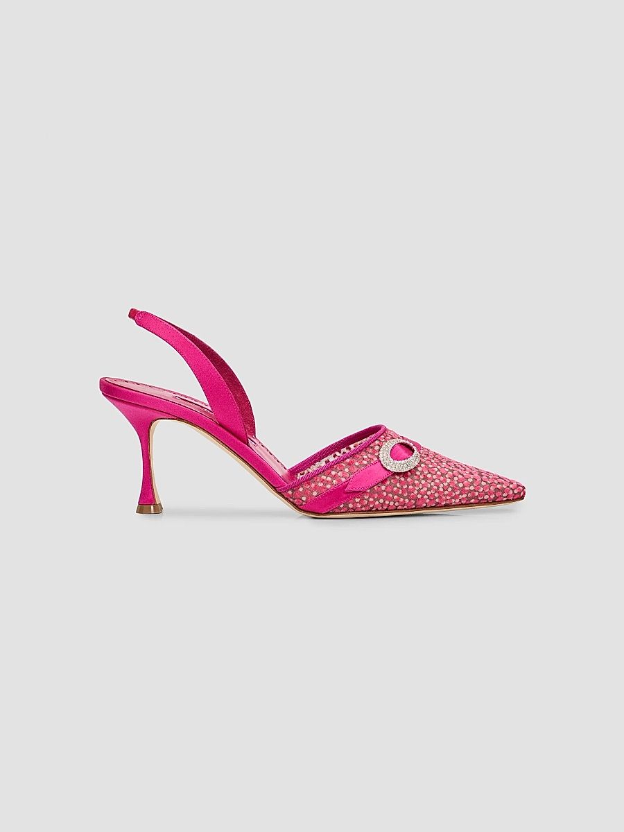 Women's Zutosli 70MM Slingback Pumps - Bright Pink - Size 12