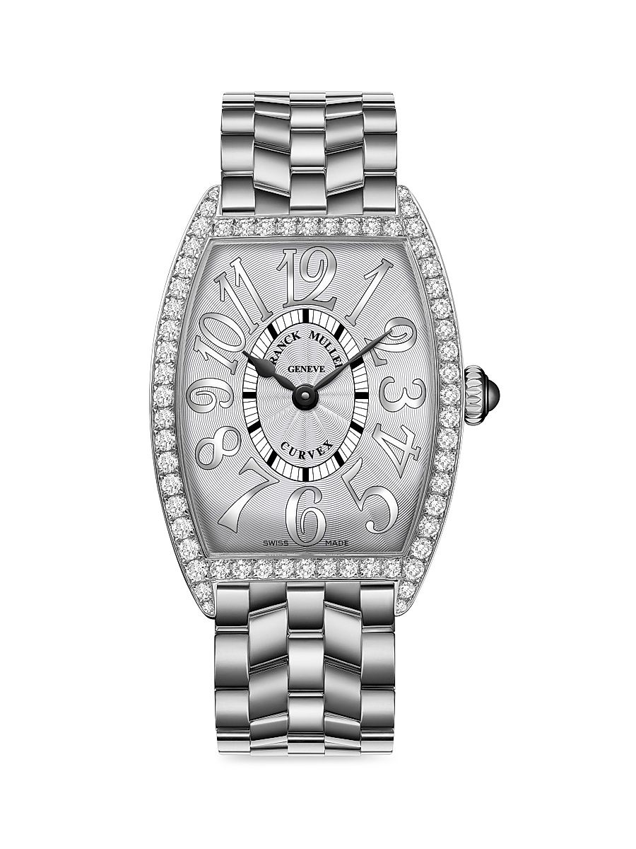Women's Cintrée Curvex Stainless Steel & 0.78 TCW Diamond Bracelet Watch