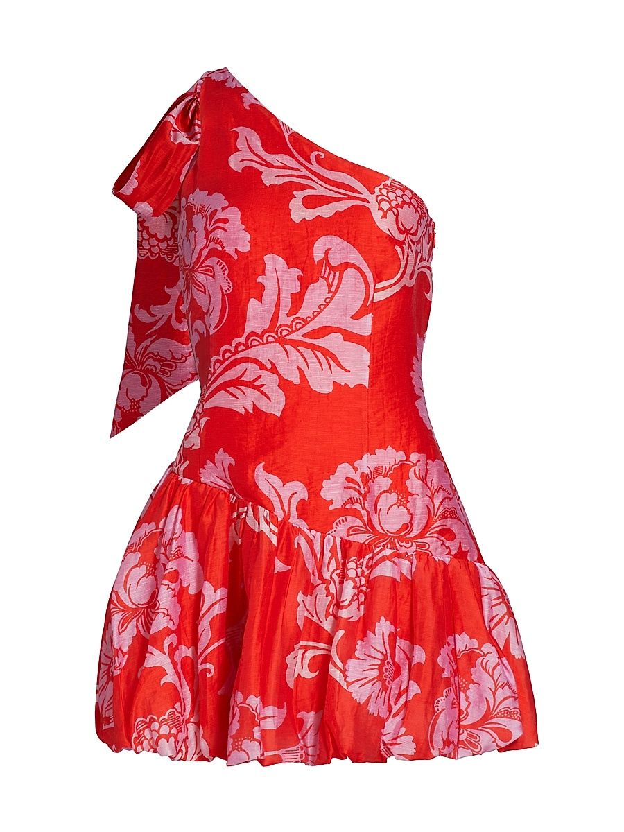 Women's Olina Floral One-Shoulder Minidress - Olina - Size Medium