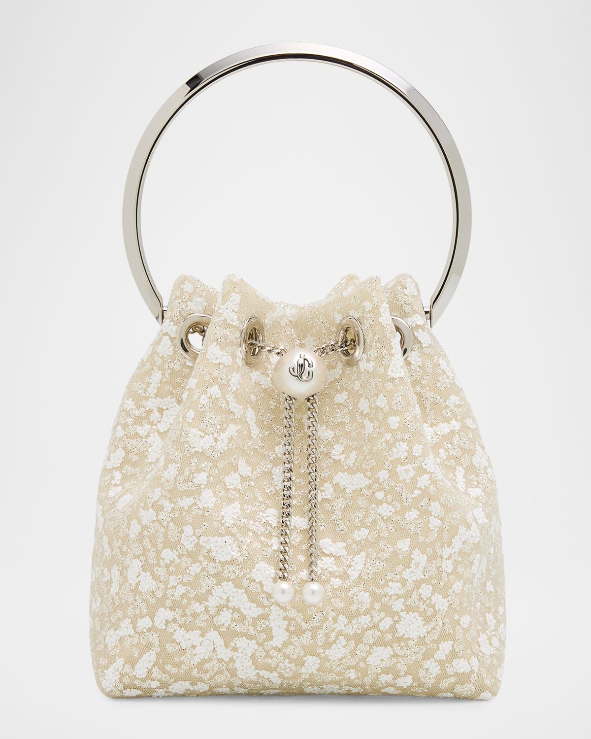 Bon Bon Lace Top-Handle Bucket Bag