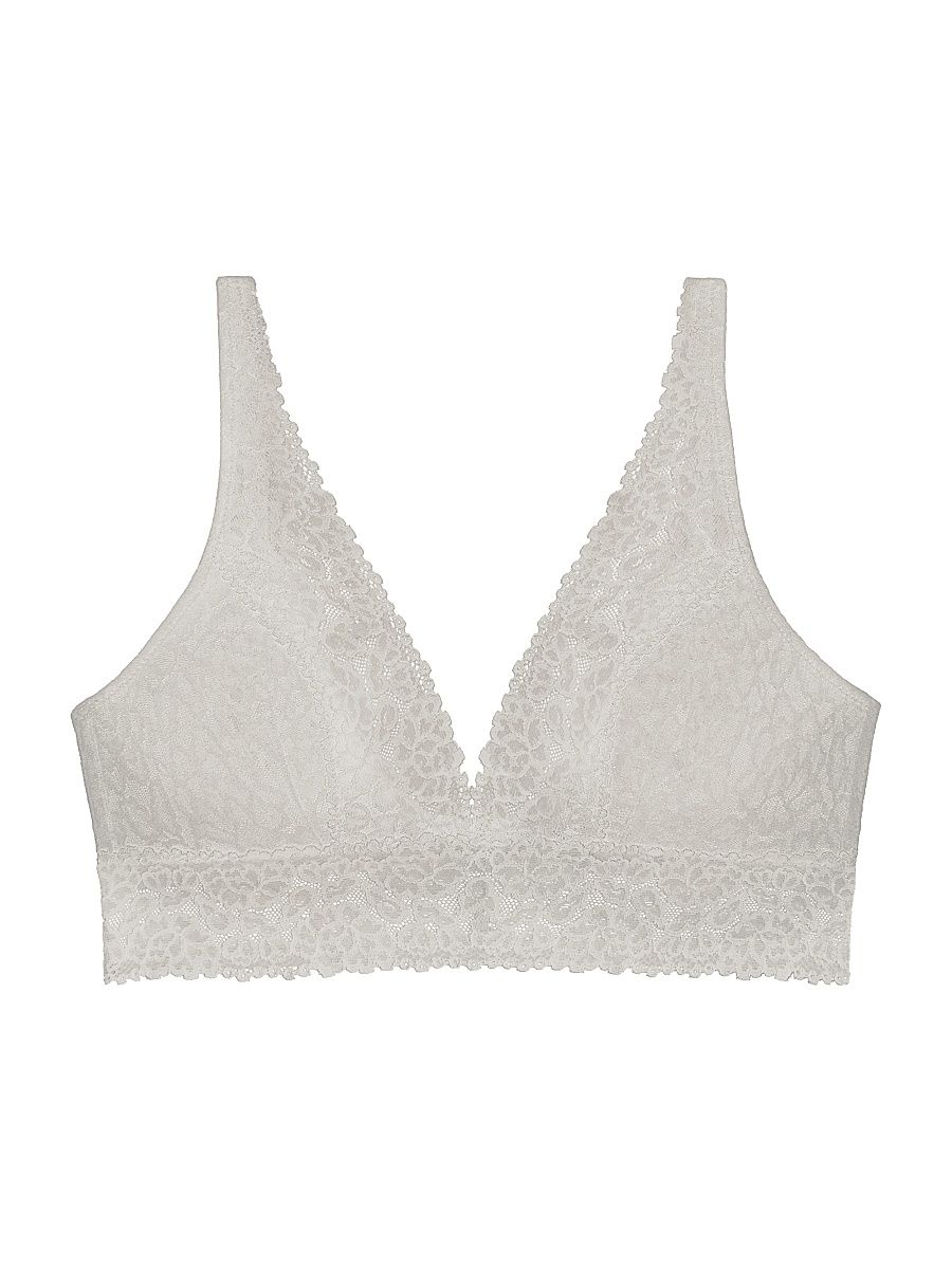 LoveSuze Women's Stretch Lace Plunge Bra - Taupe - Size 2X