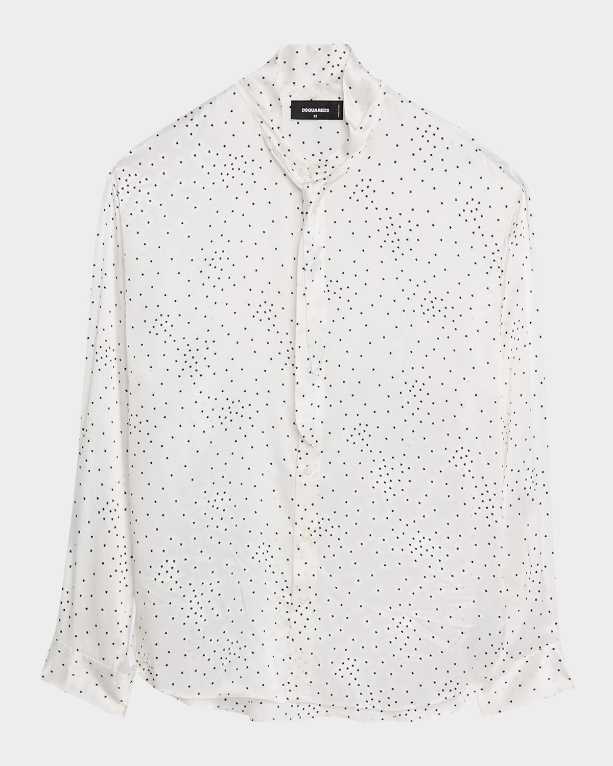 Men & apos;s Starry Night Silk Neck-Tie Dress Shirt