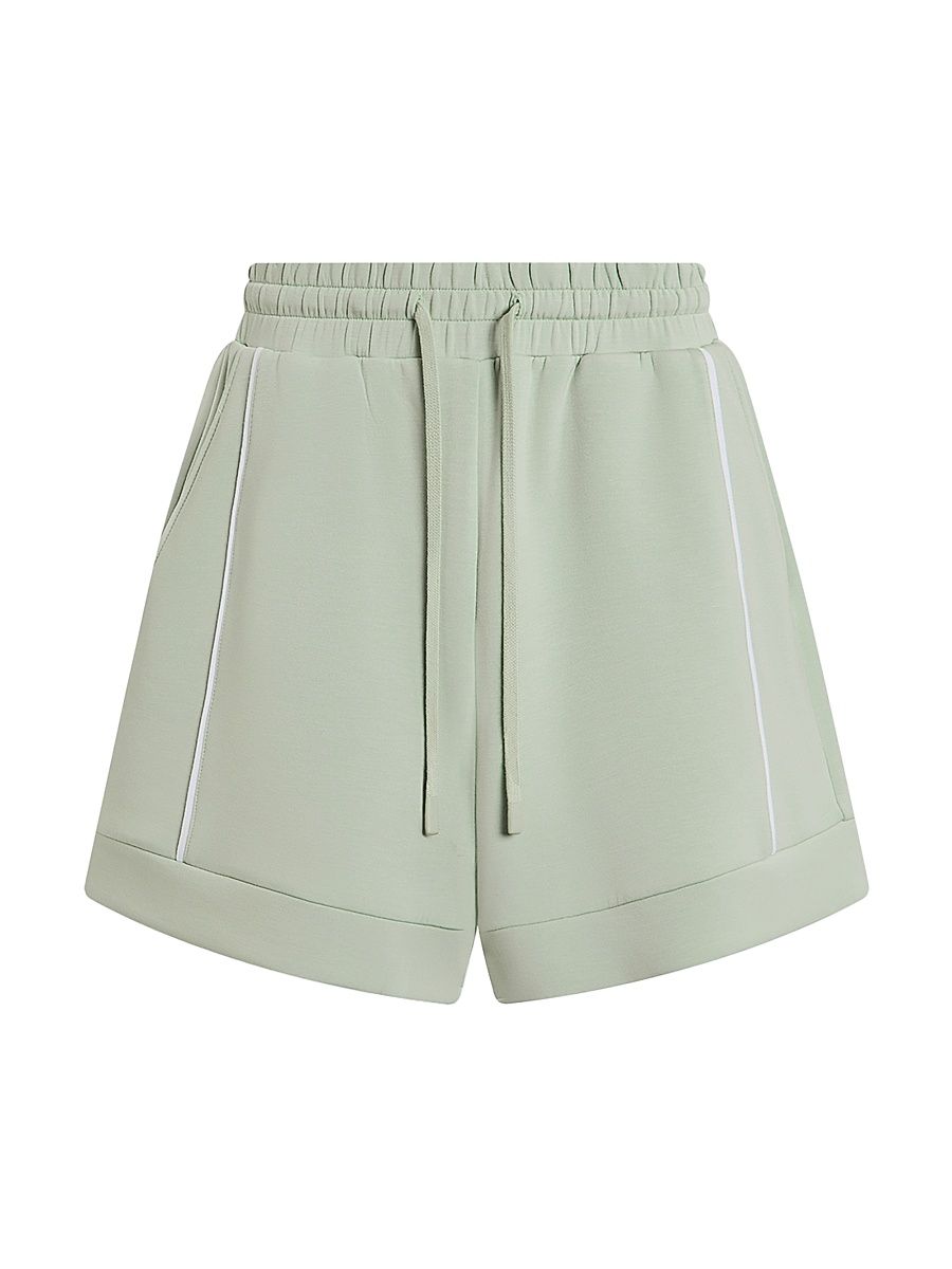 Women's Barnes DoubleSoft Jersey High-Rise Shorts - Aqua Foam - Size XXS