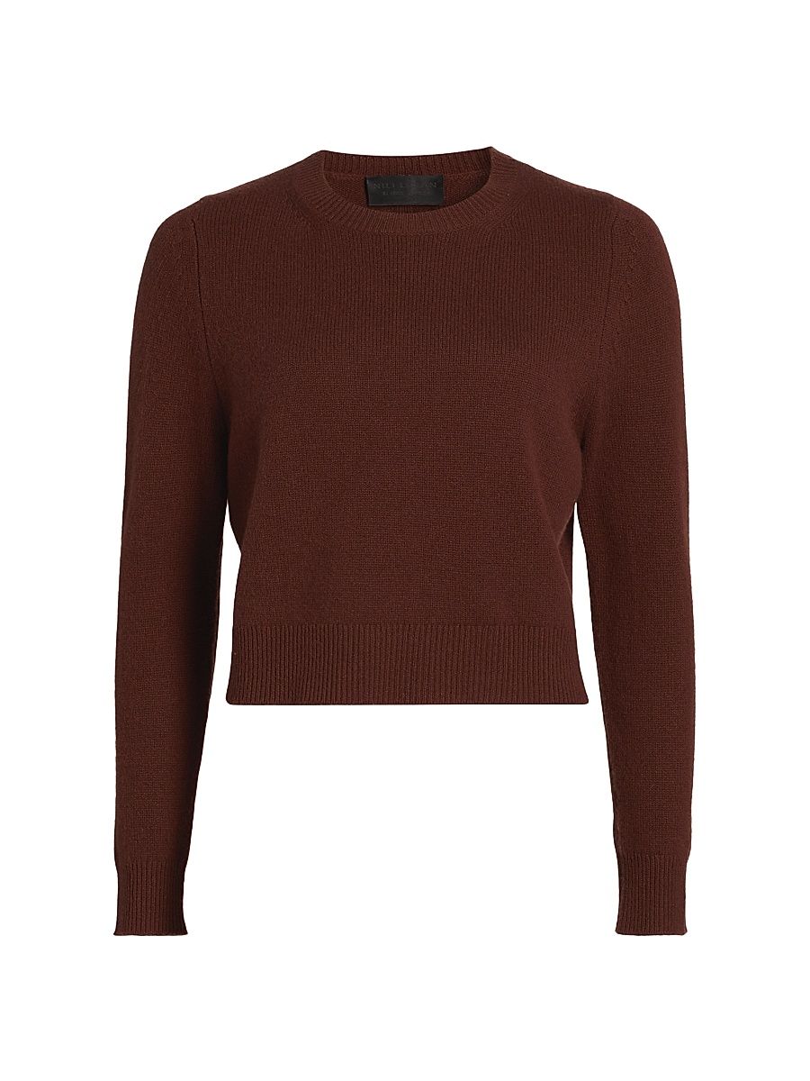 Women's Venus Cashmere Sweater - Dark Rust - Size XL