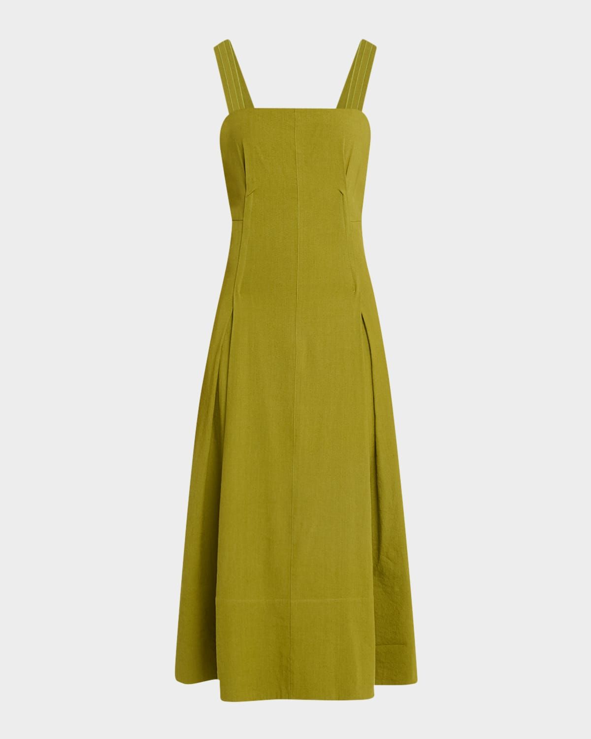 Sleeveless Linen-Blend Cami Dress