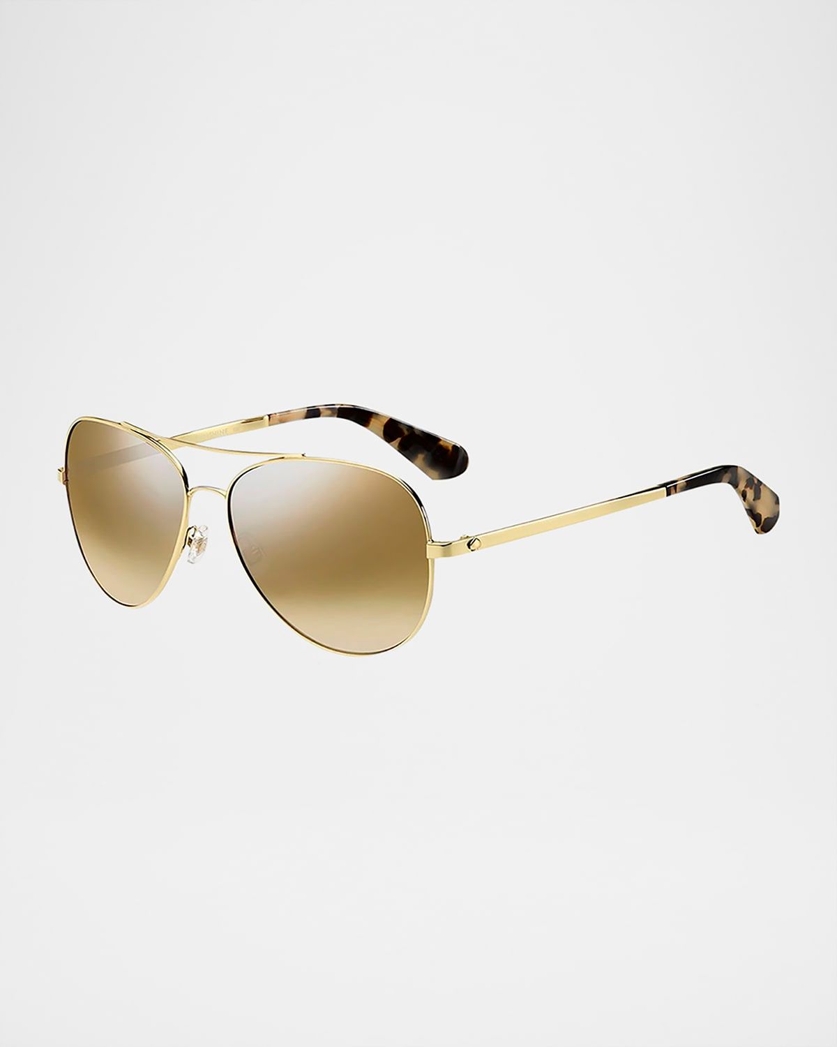 avaline mirrored aviator sunglasses