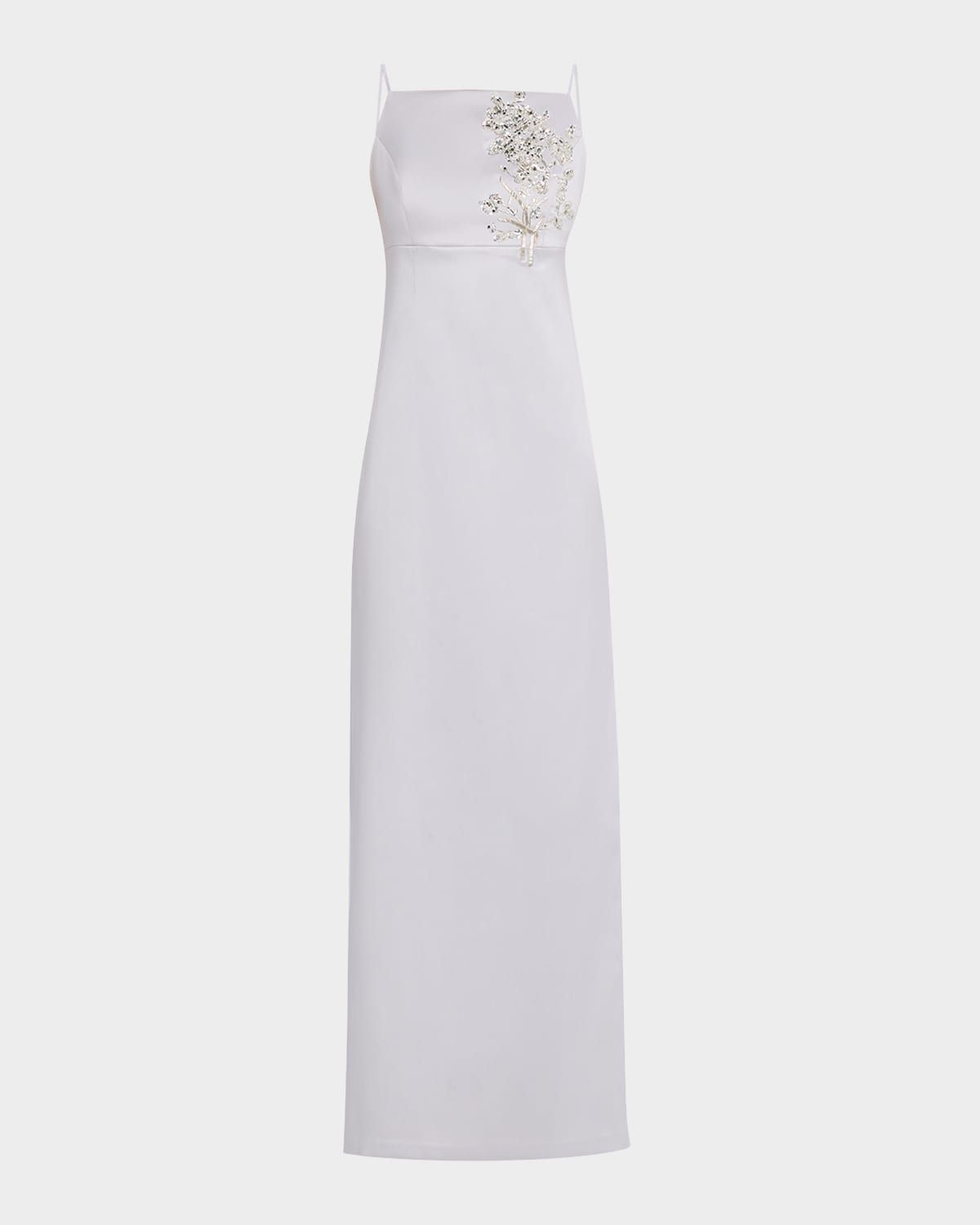 Pryce Embellished Mikado Column Gown