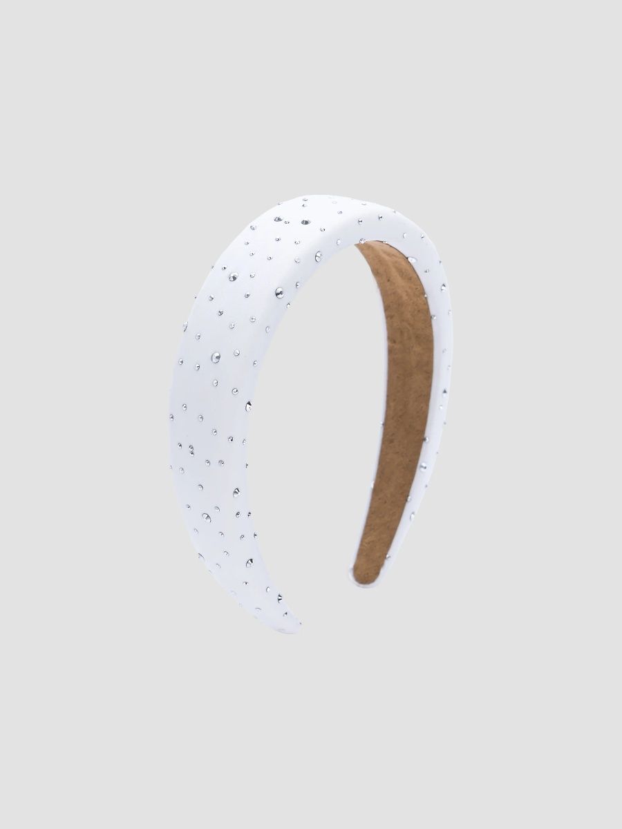 Tulleen Girl's Girl's Crystal Halo Headband - White