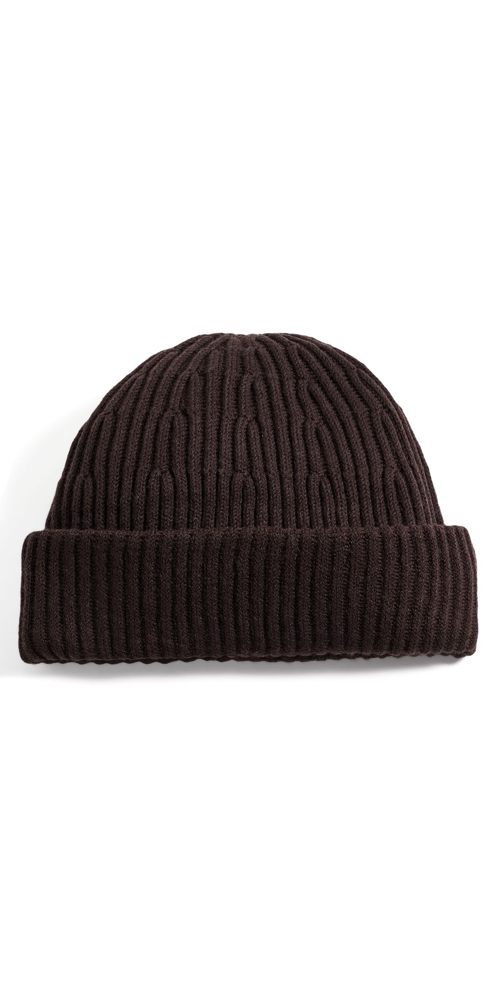 NN07 Merino Rib Knit Beanie Deep Truffle One Size