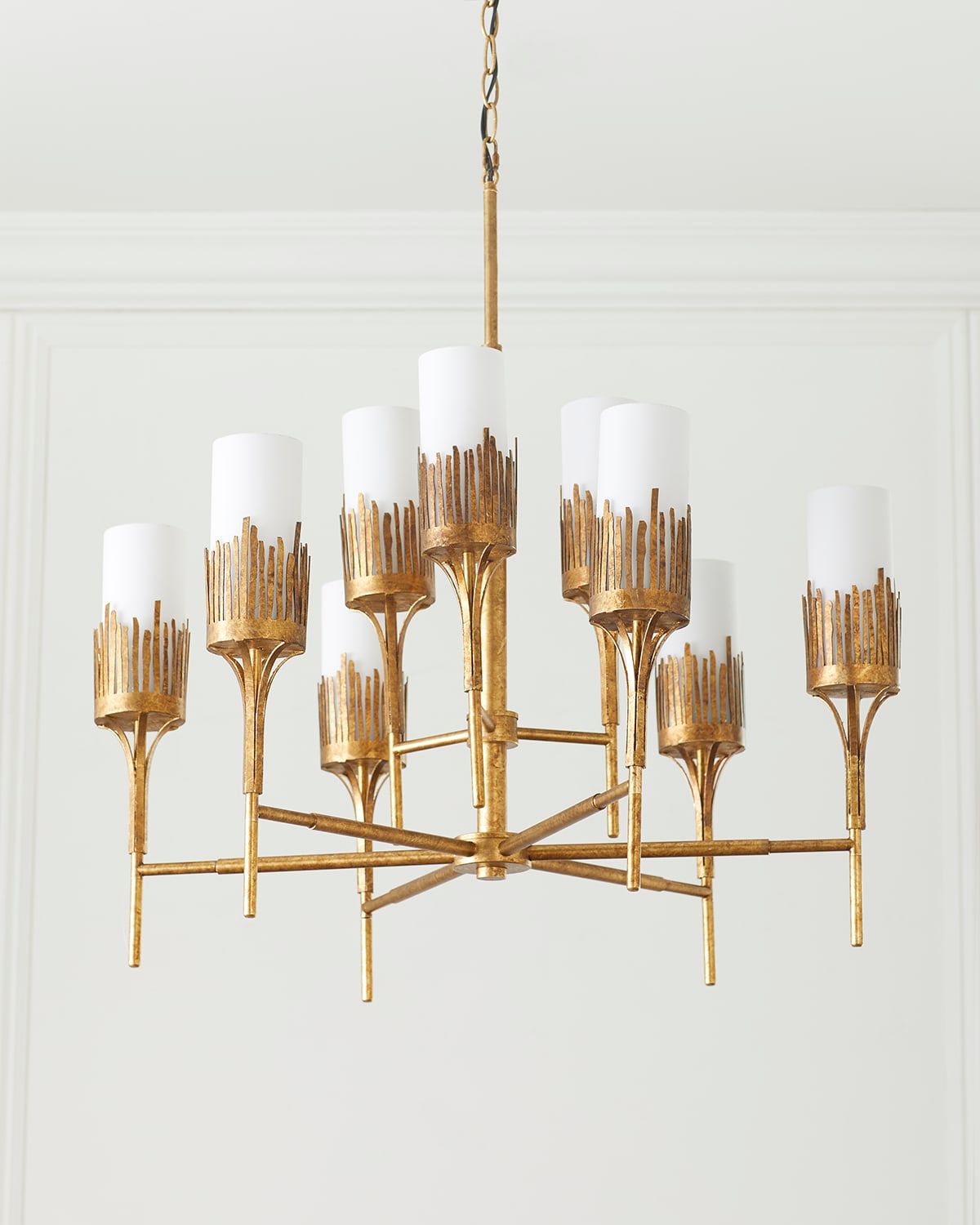 Sawgrass 9-Light Chandelier in Gold Leaf