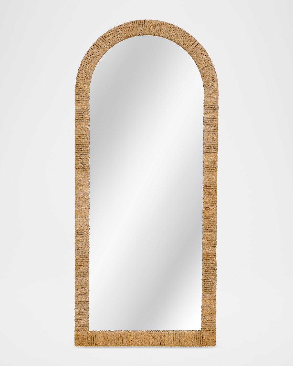 Jaleene Seagrass 71" Floor Mirror