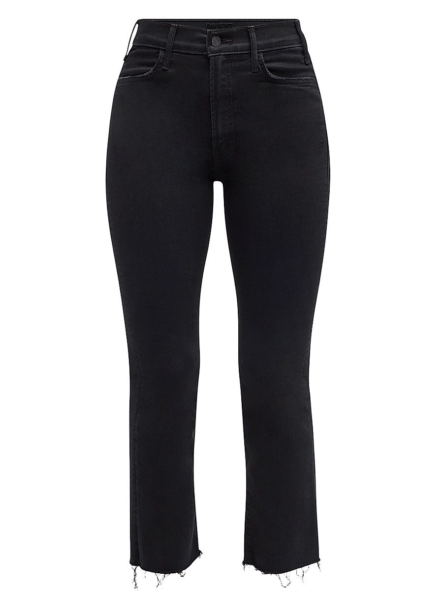 Women's Lil' Hustler Ankle Fray High-Rise Stretch Jeans - Black - Size 24