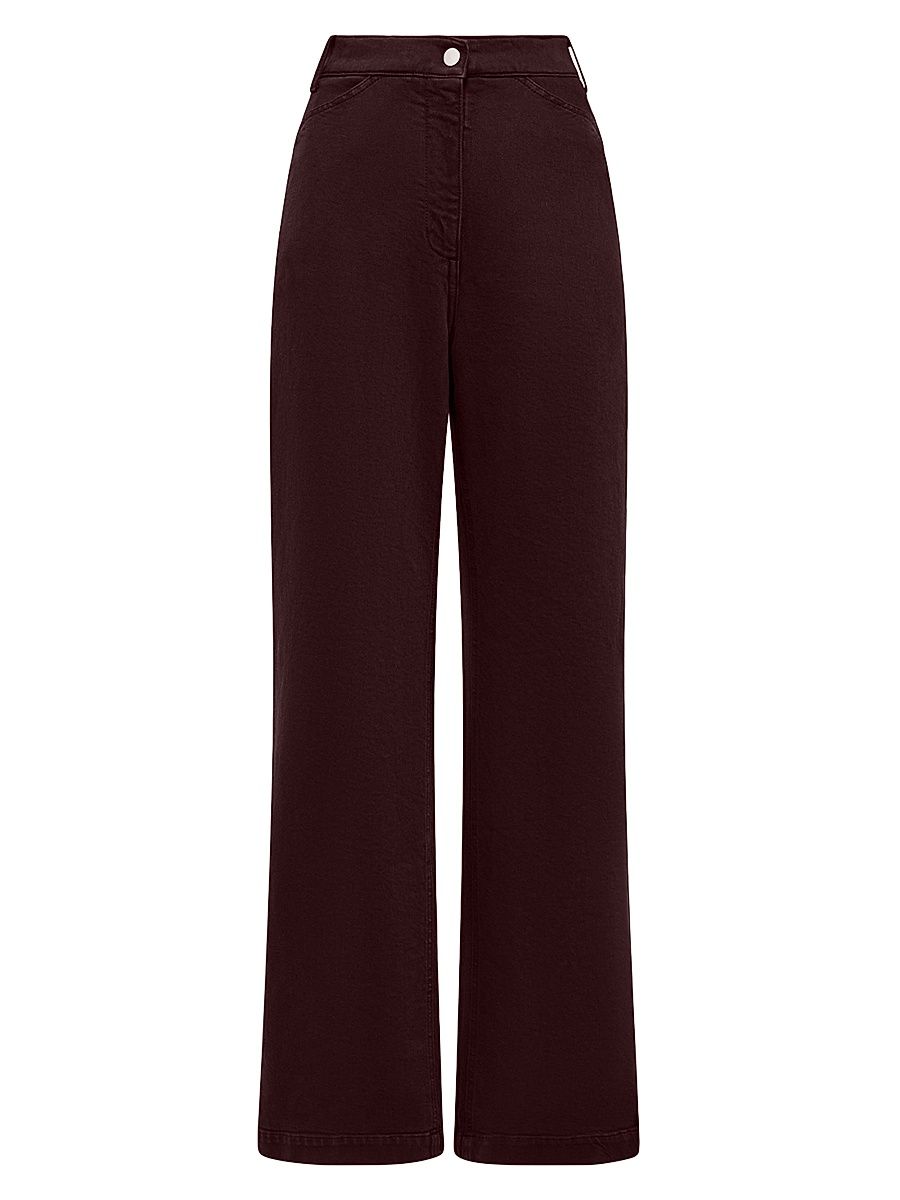 Women's Workwear Pants - Overdye Plum - Size 14