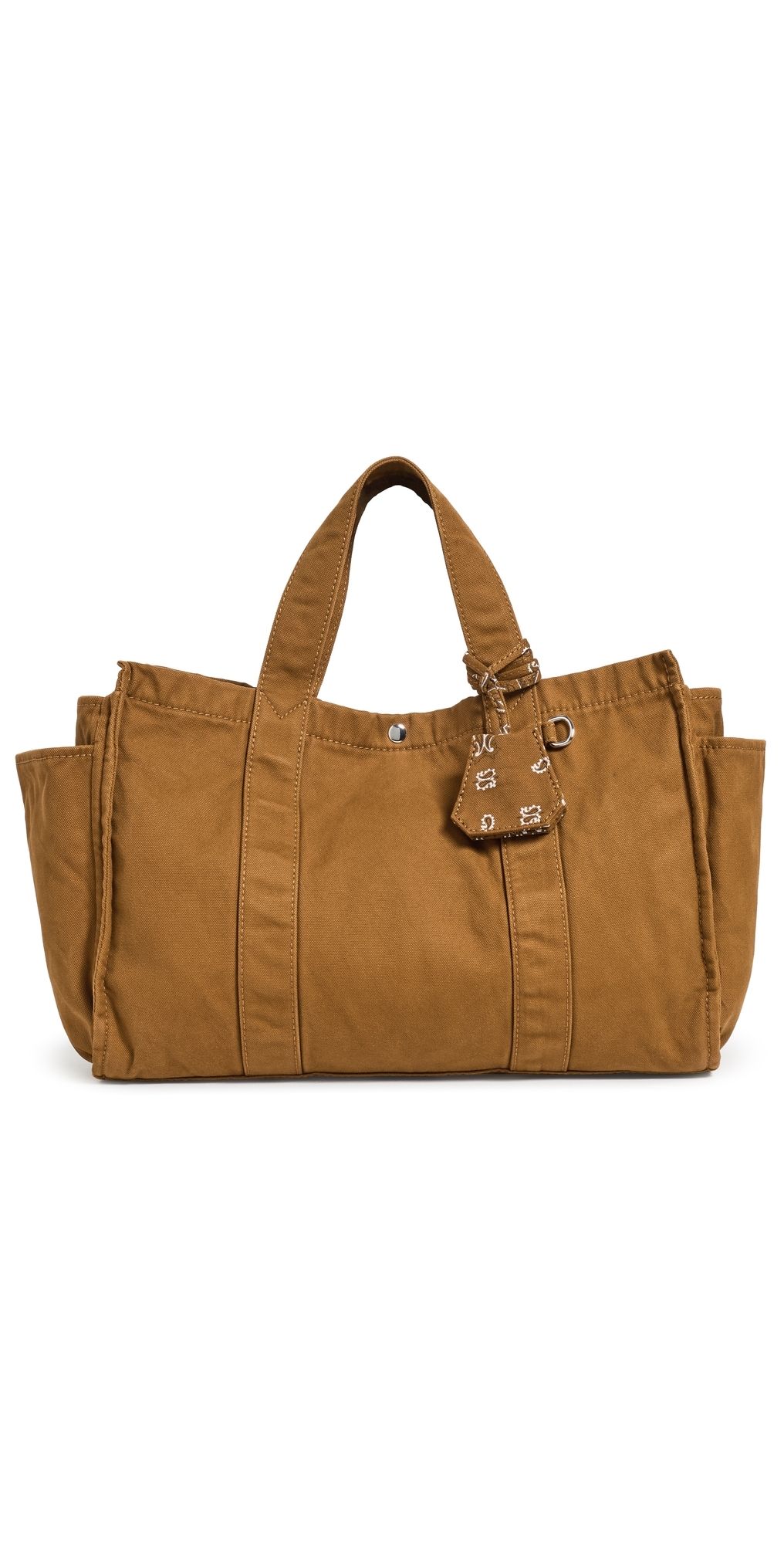 Madewell Large Washed Canvas Tote Warm Chestnut One Size