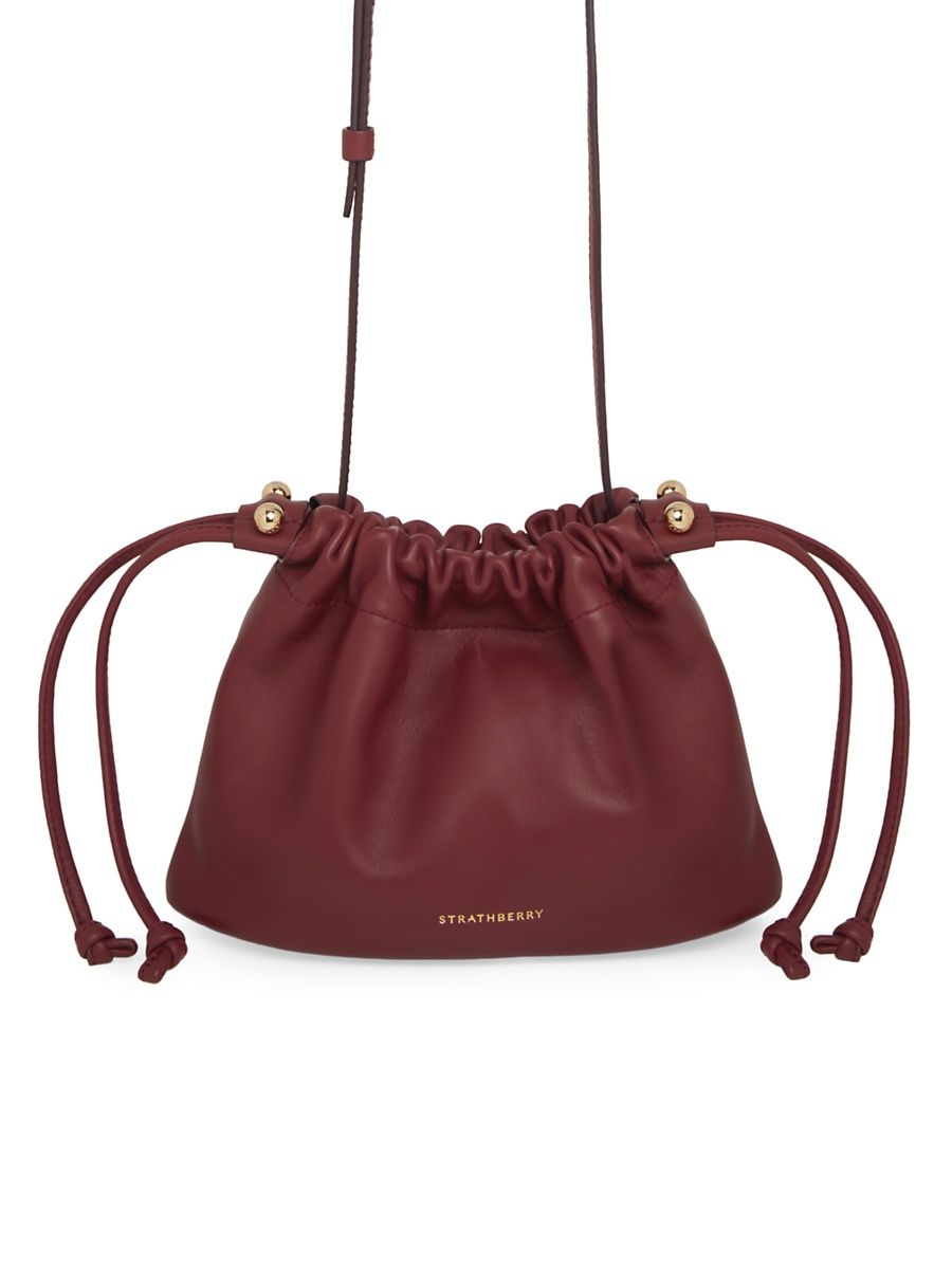 Women's Charlotte Midi Soft Leather Crossbody Bag - Oxblood