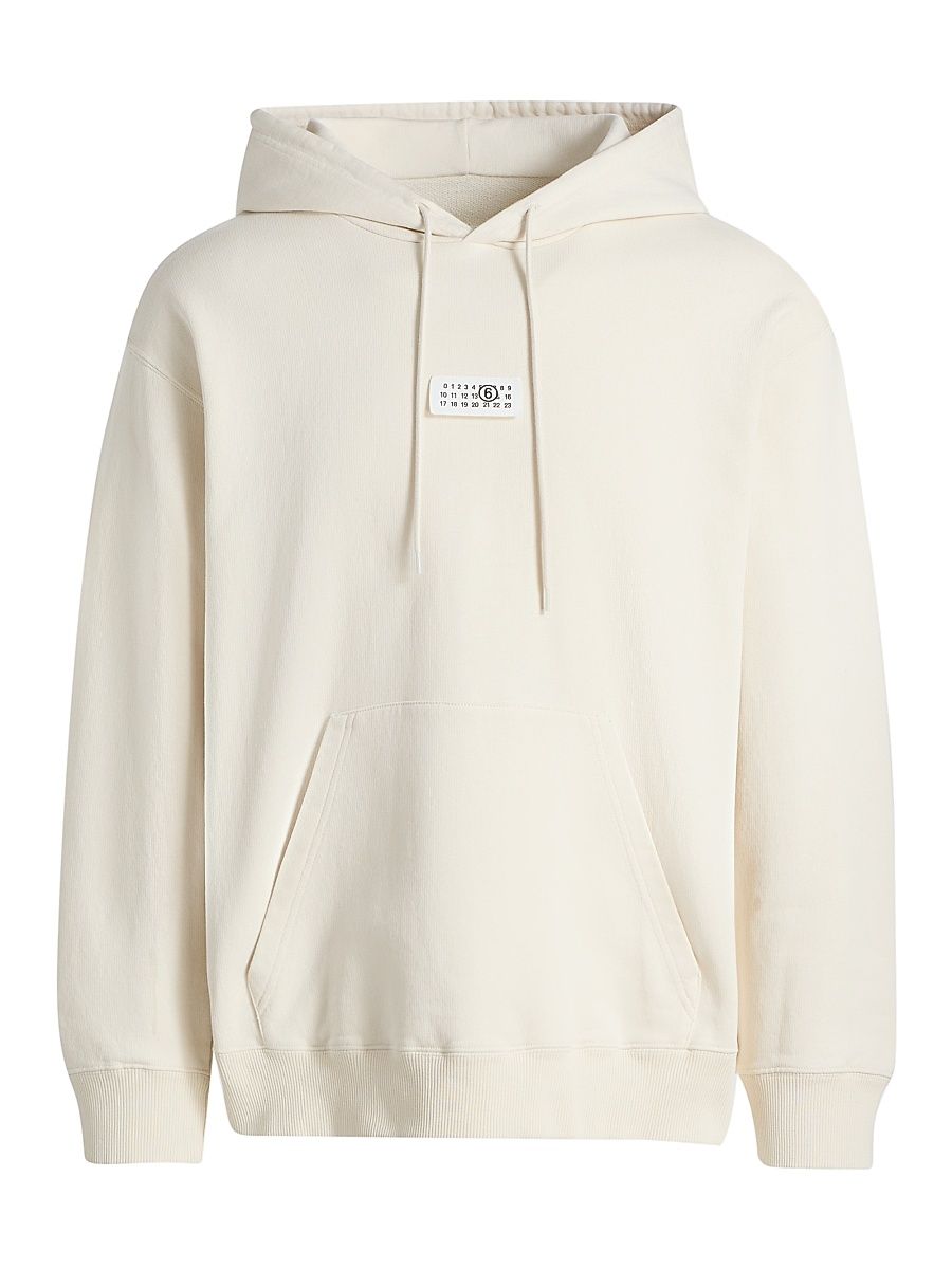 Men's Numeric Cotton Hoodie - Ecru - Size XXL