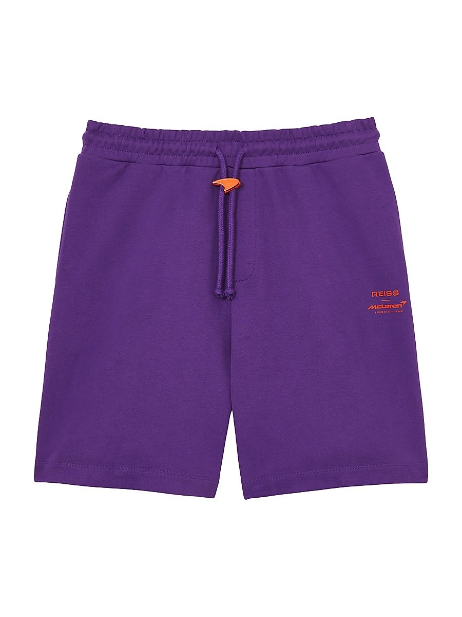 Men's Reiss x McLaren F1 Team Knox Drawstring Shorts - Purple - Size Large