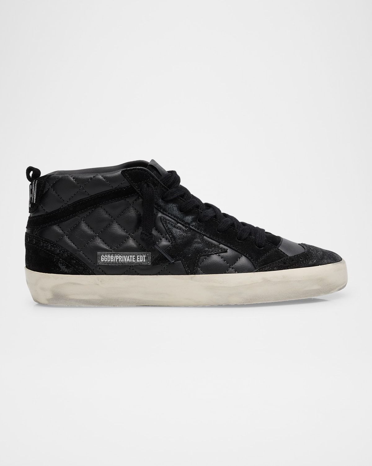 Midstar Classic Matellasse Nappa Leather Mid-Top Sneakers