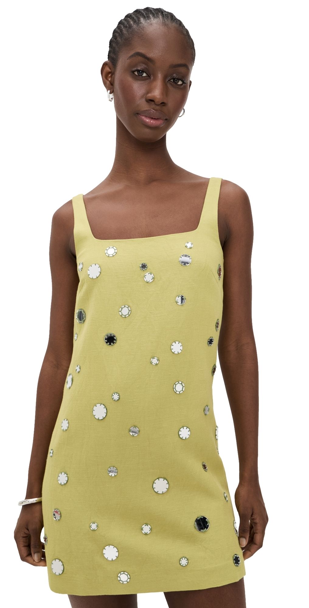 Tanya Taylor Barton Mirror Dress Cream 4