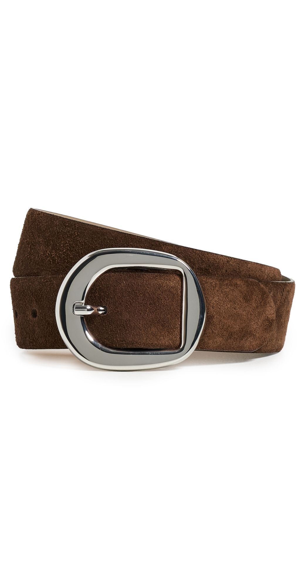B-Low The Belt Greyson Suede Belt Chocolate/Silver L