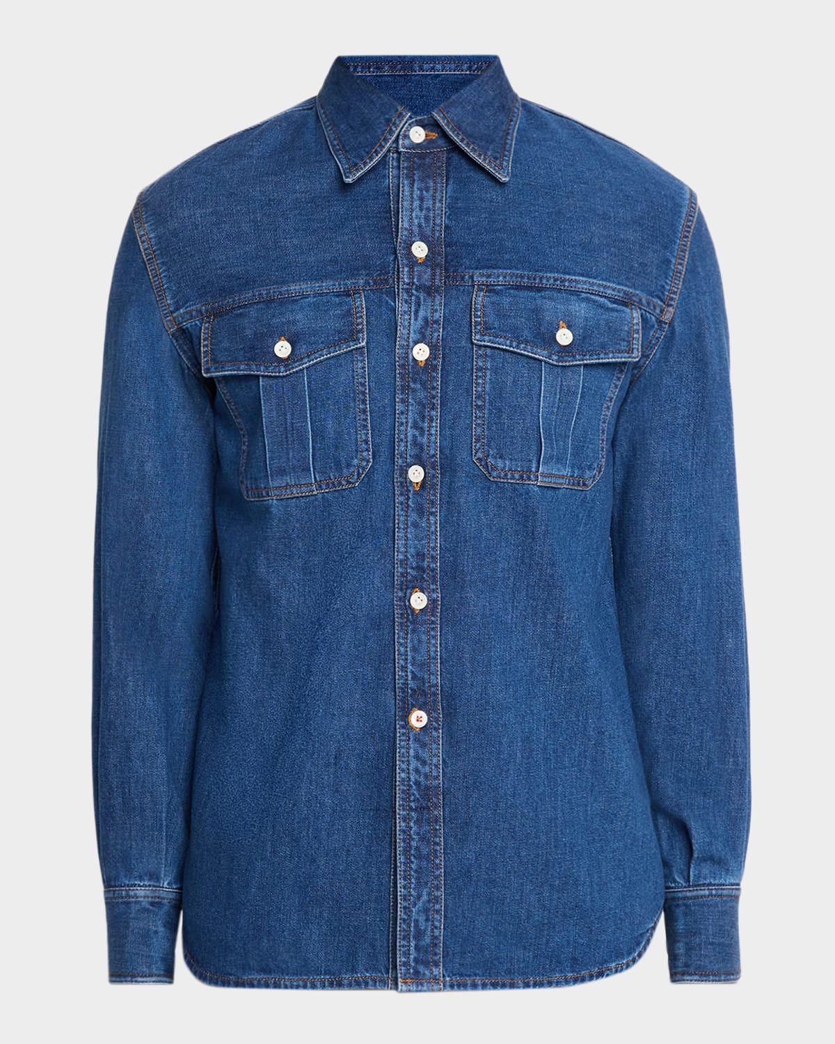 Men & apos;s Denim Button-Down Shirt