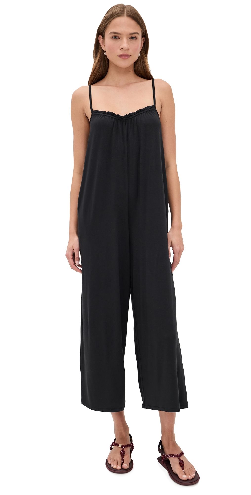 Z Supply Day Off Jumpsuit Black XL