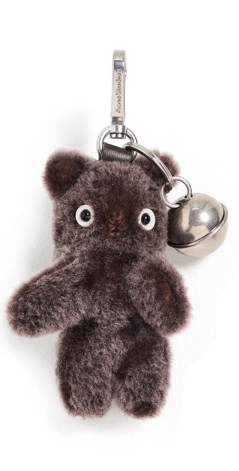 Acne Studios Teddy Key Ring Chocolate Brown One Size