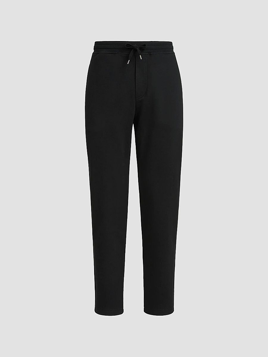 Men's Techno Cotton French Terry Trousers - Black - Size XXXXL