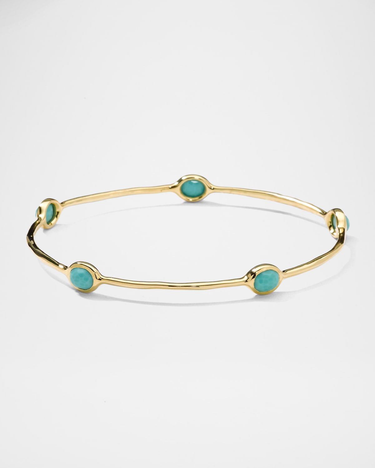 5-Stone Bangle in 18K Gold