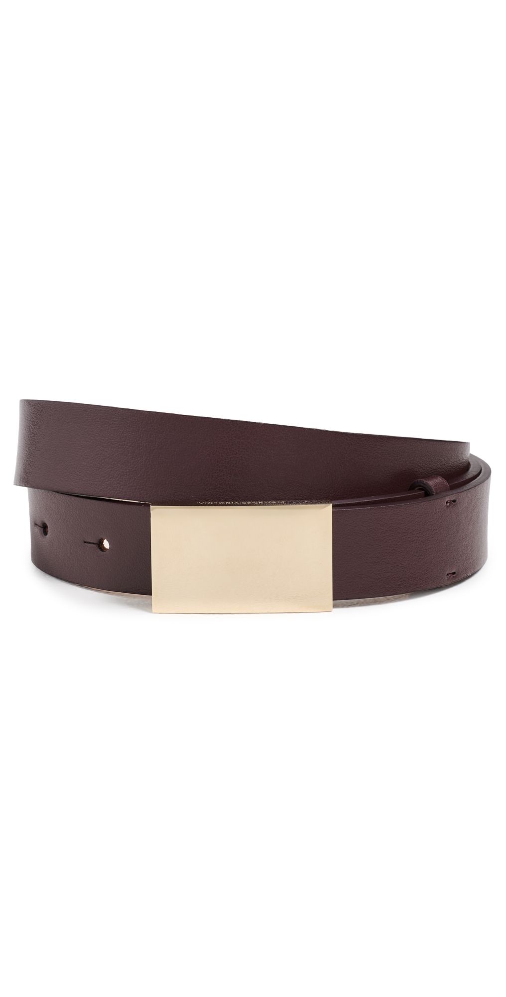 Victoria Beckham Portofino Mirror Belt Dark Burgundy 100