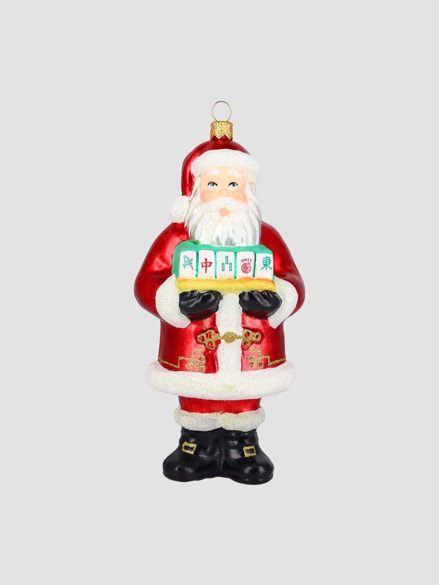 Mahjong Santa Ornament