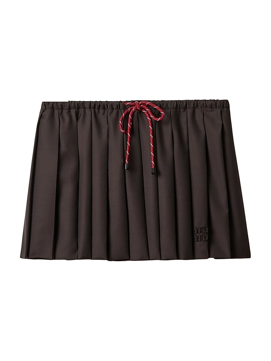Women's Pleated Batavia Skirt - Brown - Size 8